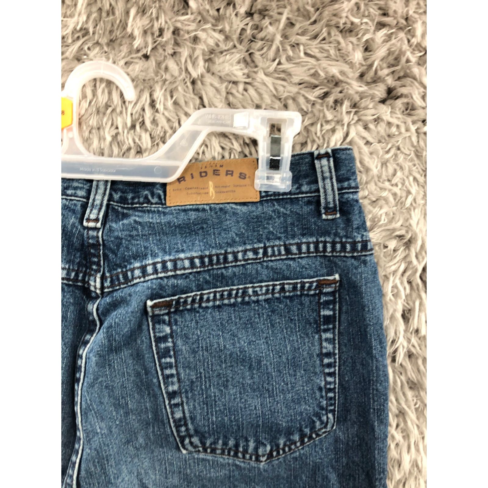 Vintage Riders Jeans Women Size 8 High Rise Dark Wash Denim Straight Blue Size 30" / US 8 / IT 44 - 6 Thumbnail