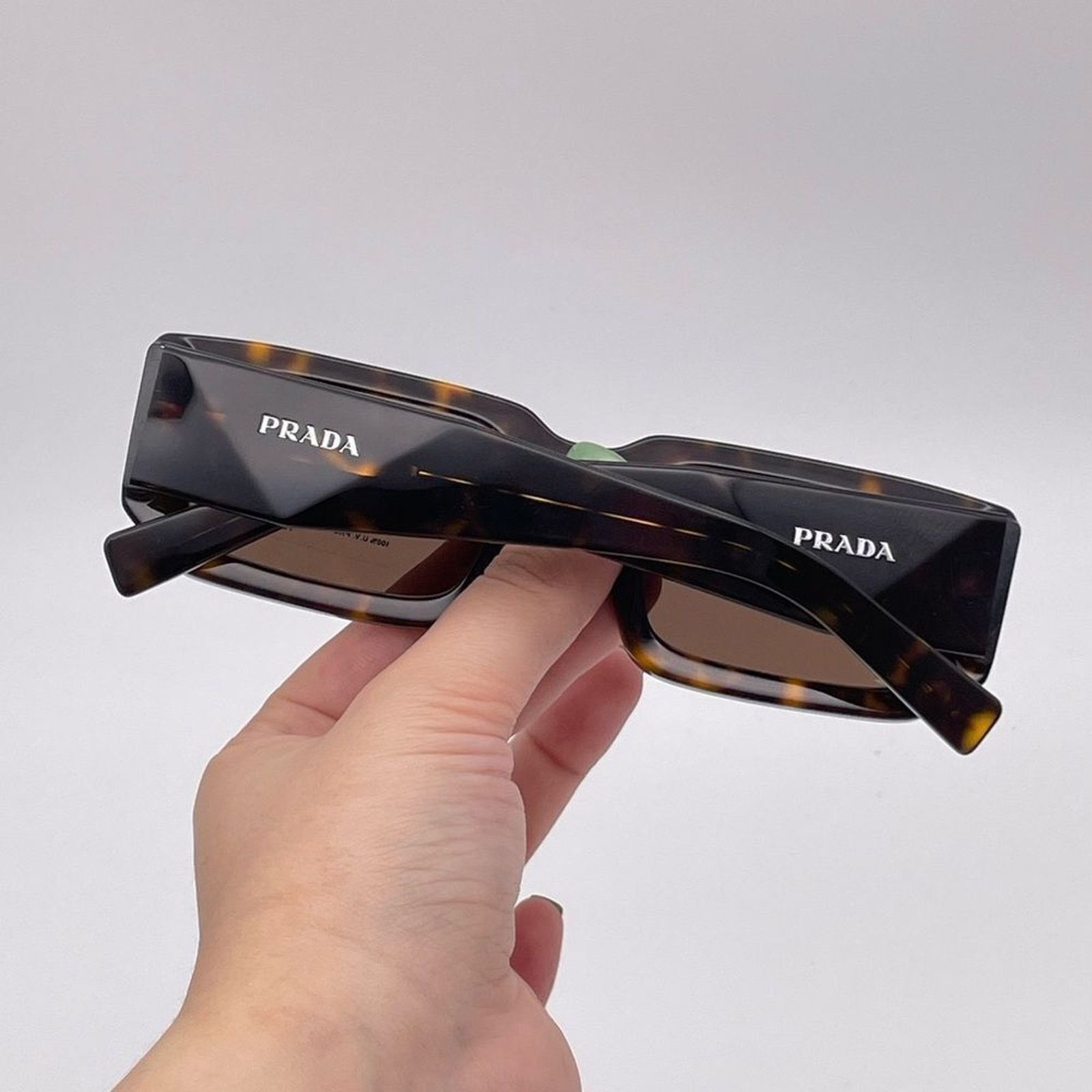 Prada NEW PRADA PR06YS 2AU8C1 Tortoise/ Dark Brown Unisex Size ONE SIZE - 8 Thumbnail