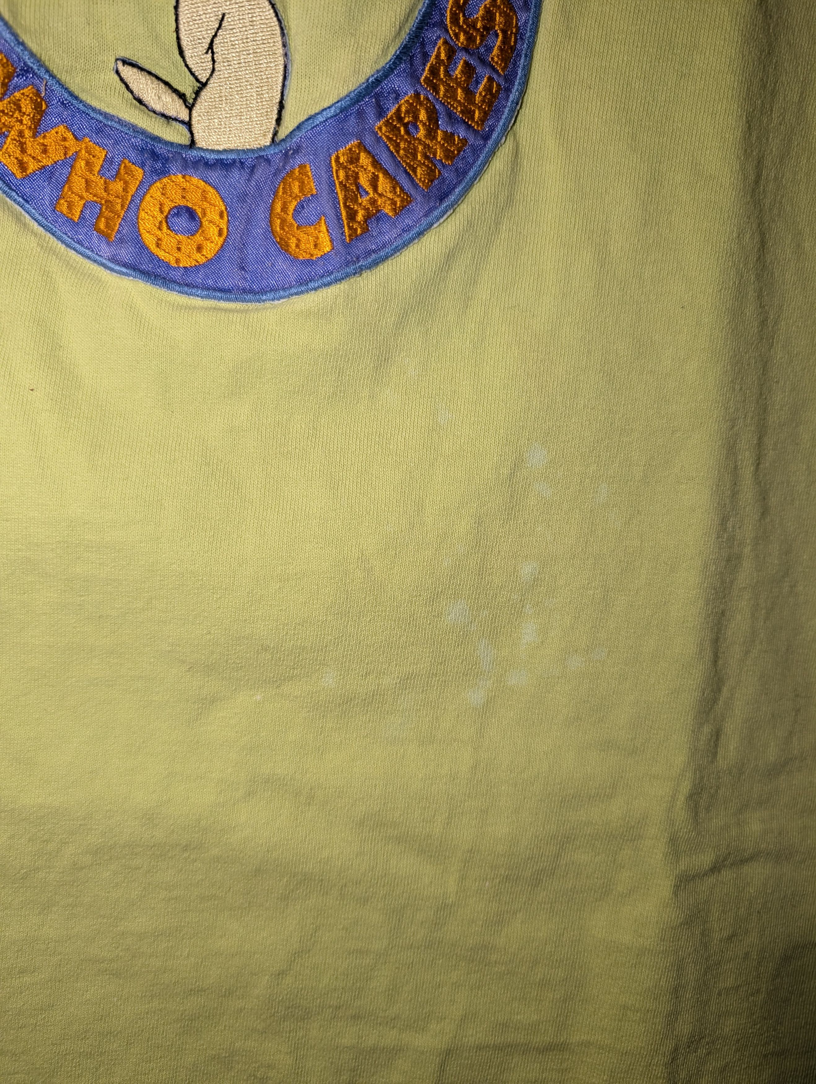 Cartoon Network Vintage 90s Tweety Bird Cartoon Network Who Cares T-Shirt Size US XL / EU 56 / 4 - 5 Thumbnail