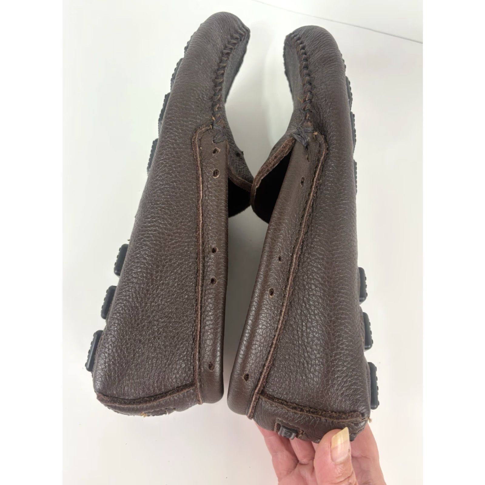 Minnetonka Minnetonka Moccasins Men's Casual Slip On Leather Shoes Size 12 Brown Outdoor Nature Size US 12 / EU 45 - 8 Thumbnail