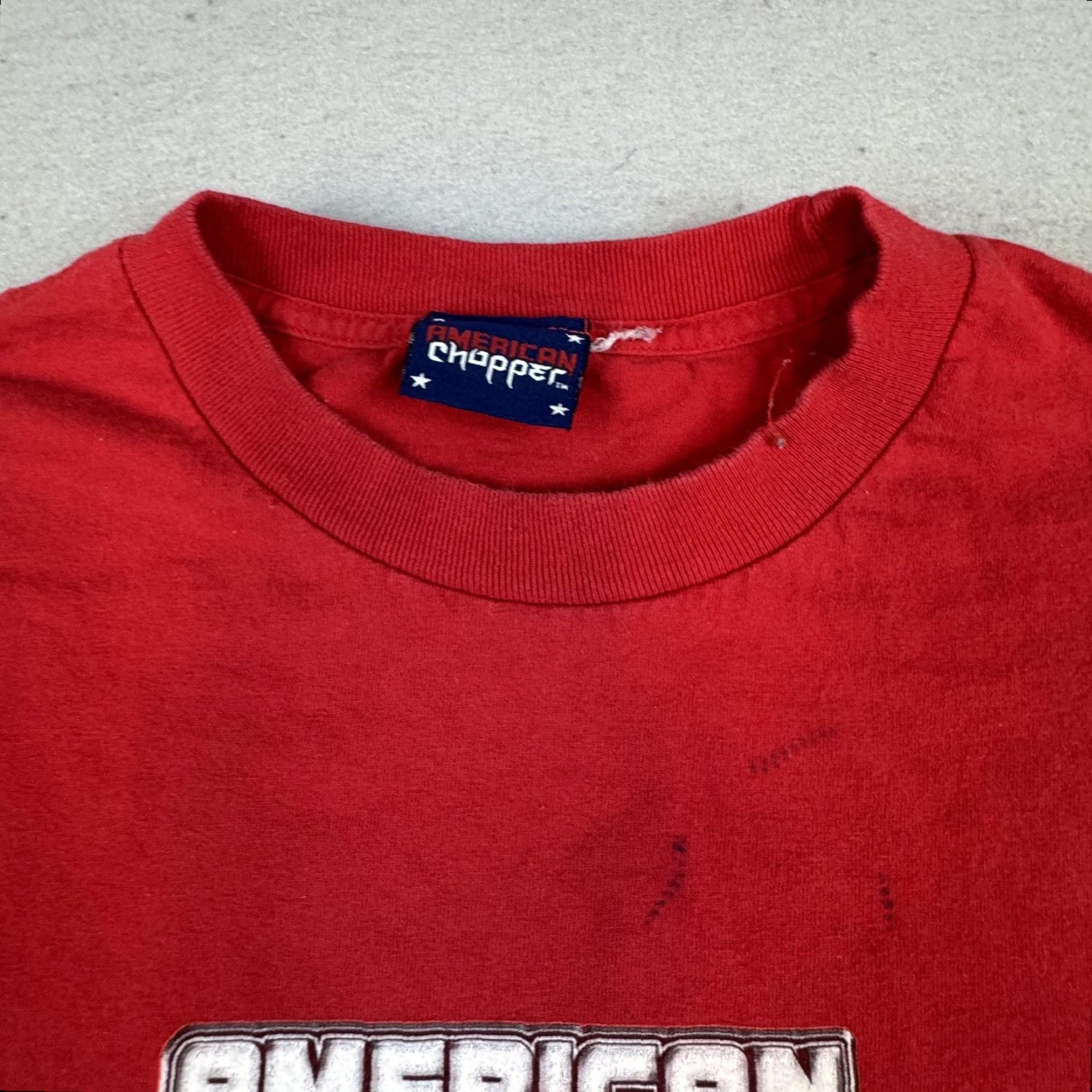 Vintage VINTAGE American Chopper Shirt Mens XL Red Black Widow Muscle Cut Off Tee Sleeveless Size US M / EU 48-50 / 2 - 5 Thumbnail