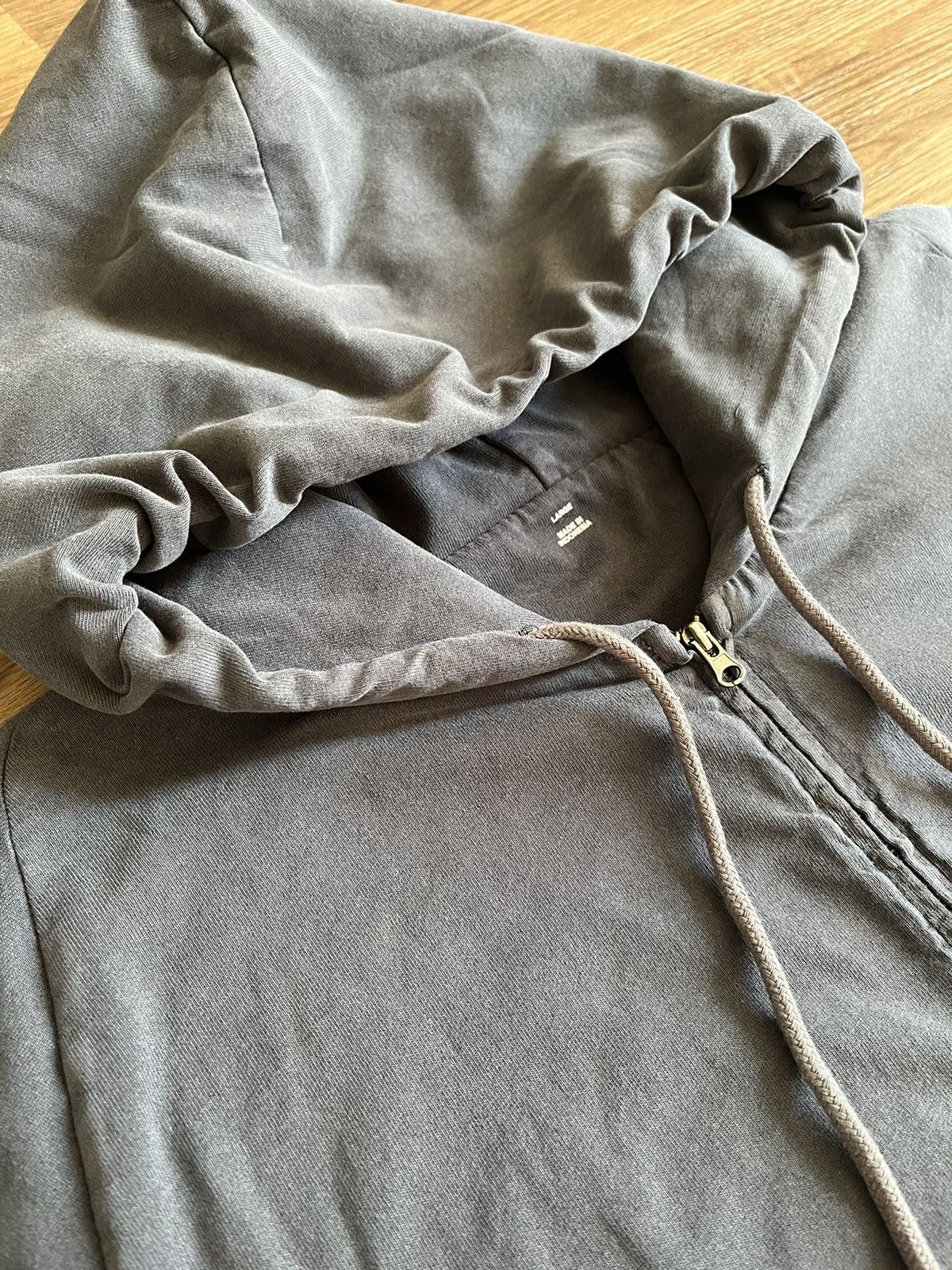 Yeezy Gap Zip Up Hoodie Poetic Black Size Large (Exclusive) Yeezy Gap Zip Up Hoodie Poetic Black Size Large (Exclusive)