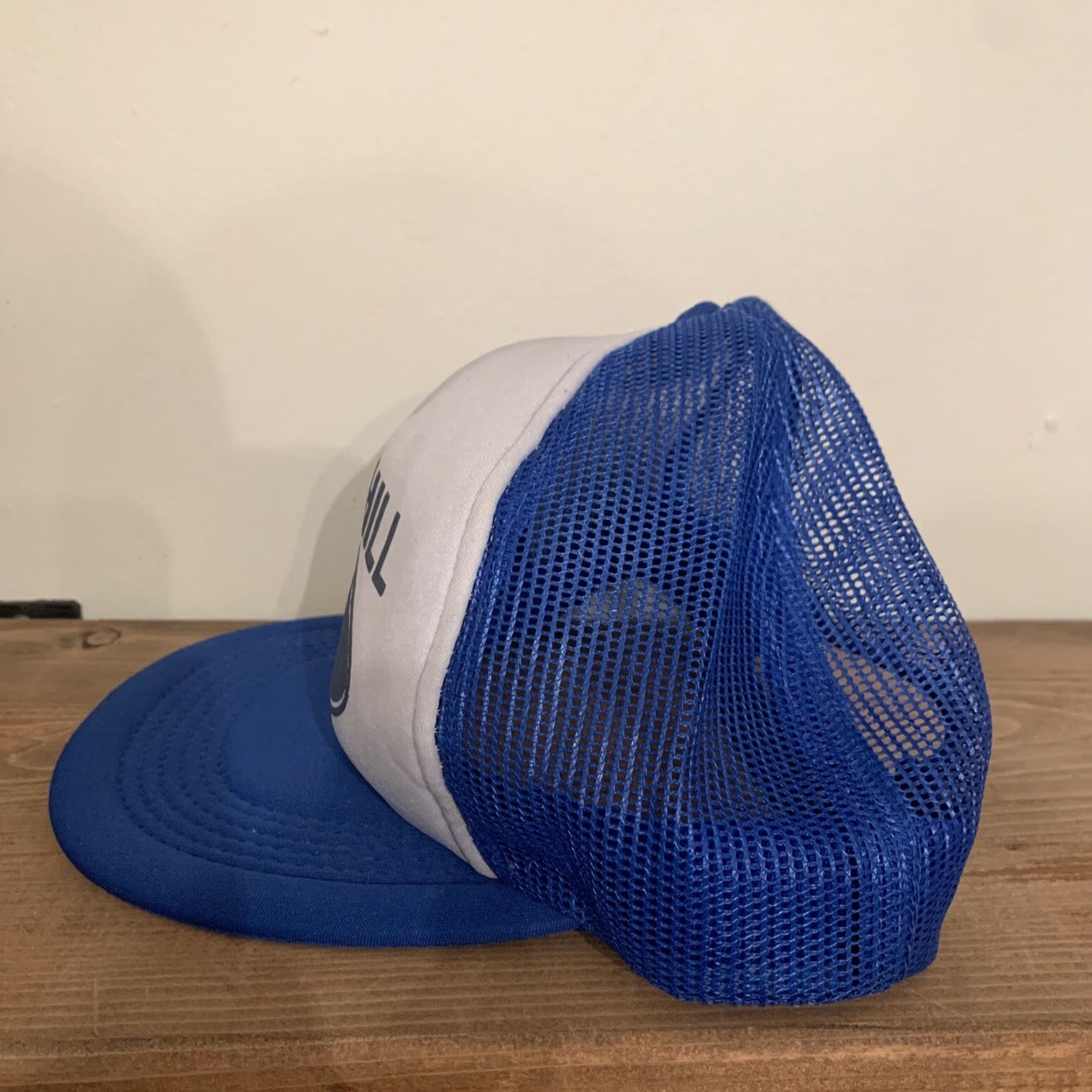 Ford VINTAGE Ford Hat Trucker Cap Snapback One Size Men Blue Red Hill Pennsylvania Dealership Size ONE SIZE - 4 Thumbnail