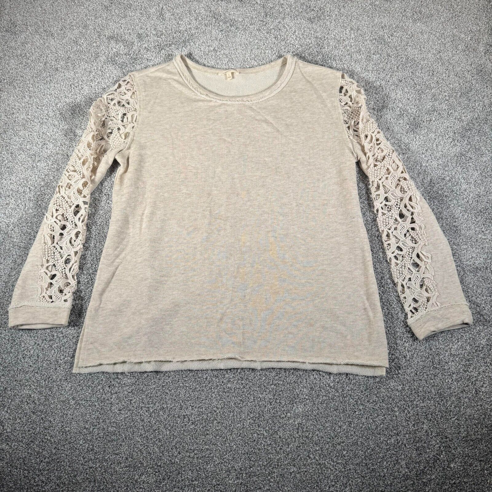Other Mystree Sweater Large Romantic Lace Boho Chic Cottagecore Size L / US 10 / IT 46 - 1 Thumbnail
