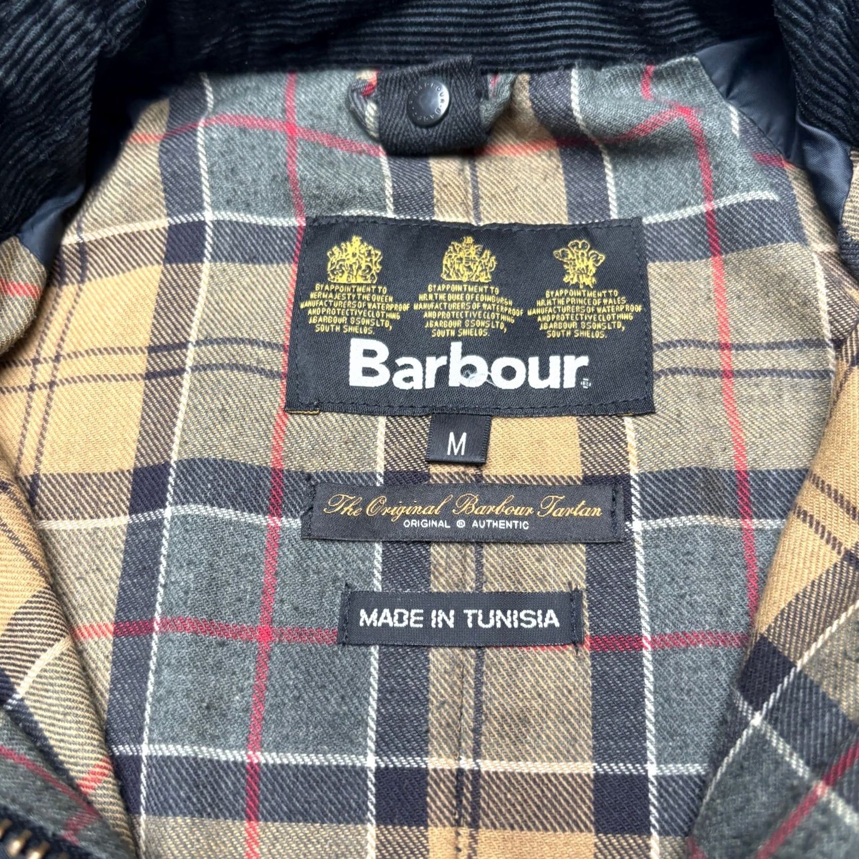 Barbour Barbour Ashby Waxed Cotton Jacket Men's Medium Tartan Lined Kurt Cobain Size US M / EU 48-50 / 2 - 4 Thumbnail
