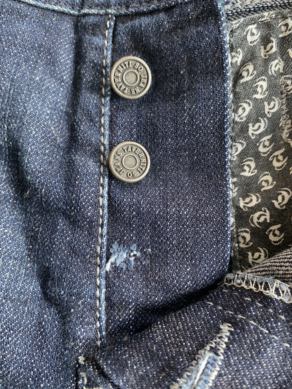 If Six Was Nine × Japanese Brand × Jean FLARE JEANS Taverniti so Jeans Punk Style Denim☠️🎌 Size US 33 - 19 Thumbnail