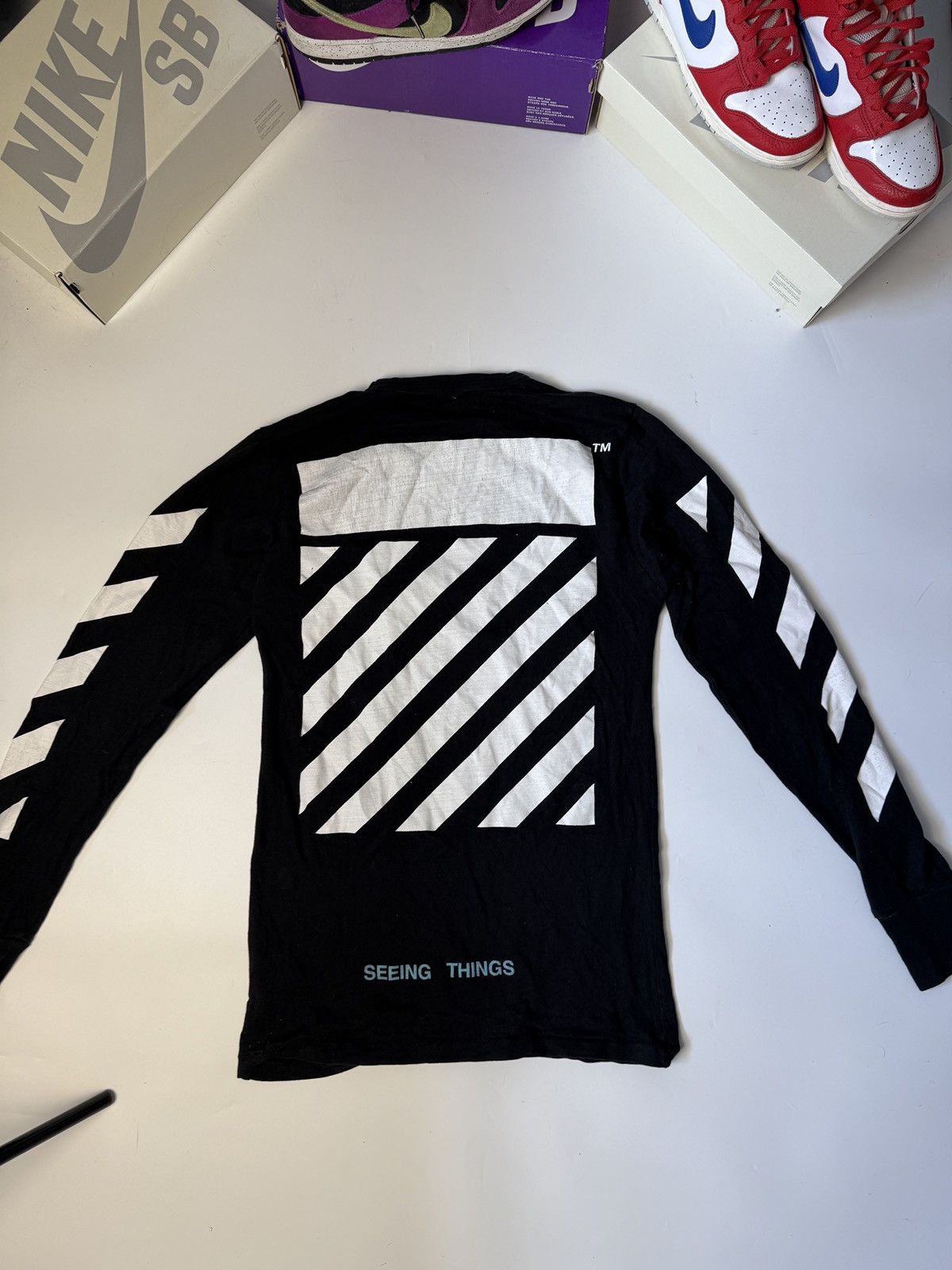 Off-White × Vintage Off-white Caravaggio long sleeve Size US XS / EU 42 / 0 - 7 Thumbnail