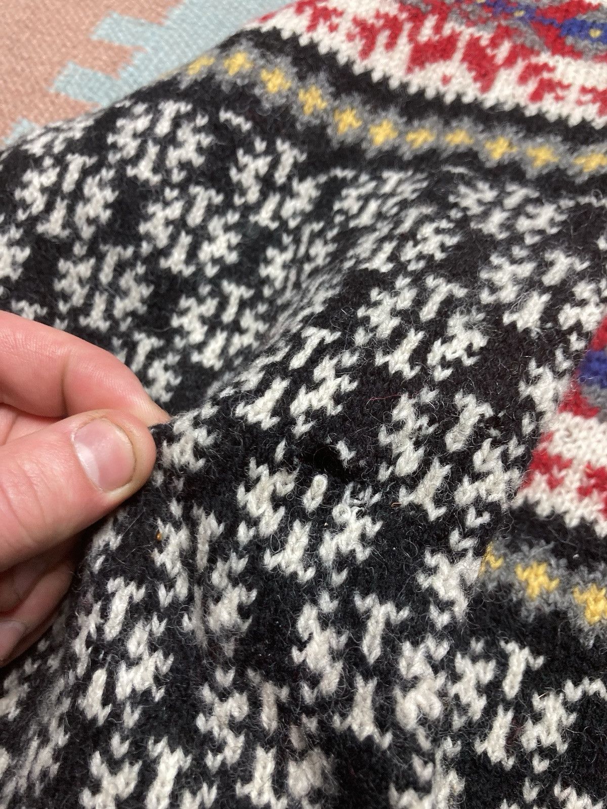 Izod × Vintage Izod sweater wool knit snowflake Birds Eye Icelandic Nord XL Size US XL / EU 56 / 4 - 4 Thumbnail