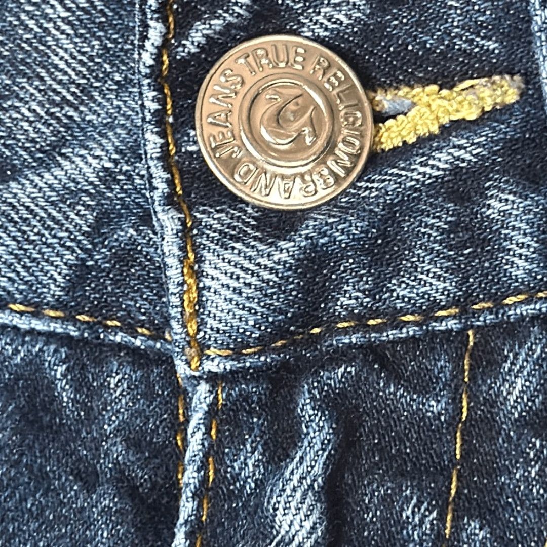 True Religion VINTAGE? Actually not vintage. Title: True Religion World Tour Skinny Jeans Men 29 Blue Acid Wash Distressed 33 Inseam Size US 29 - 6 Thumbnail