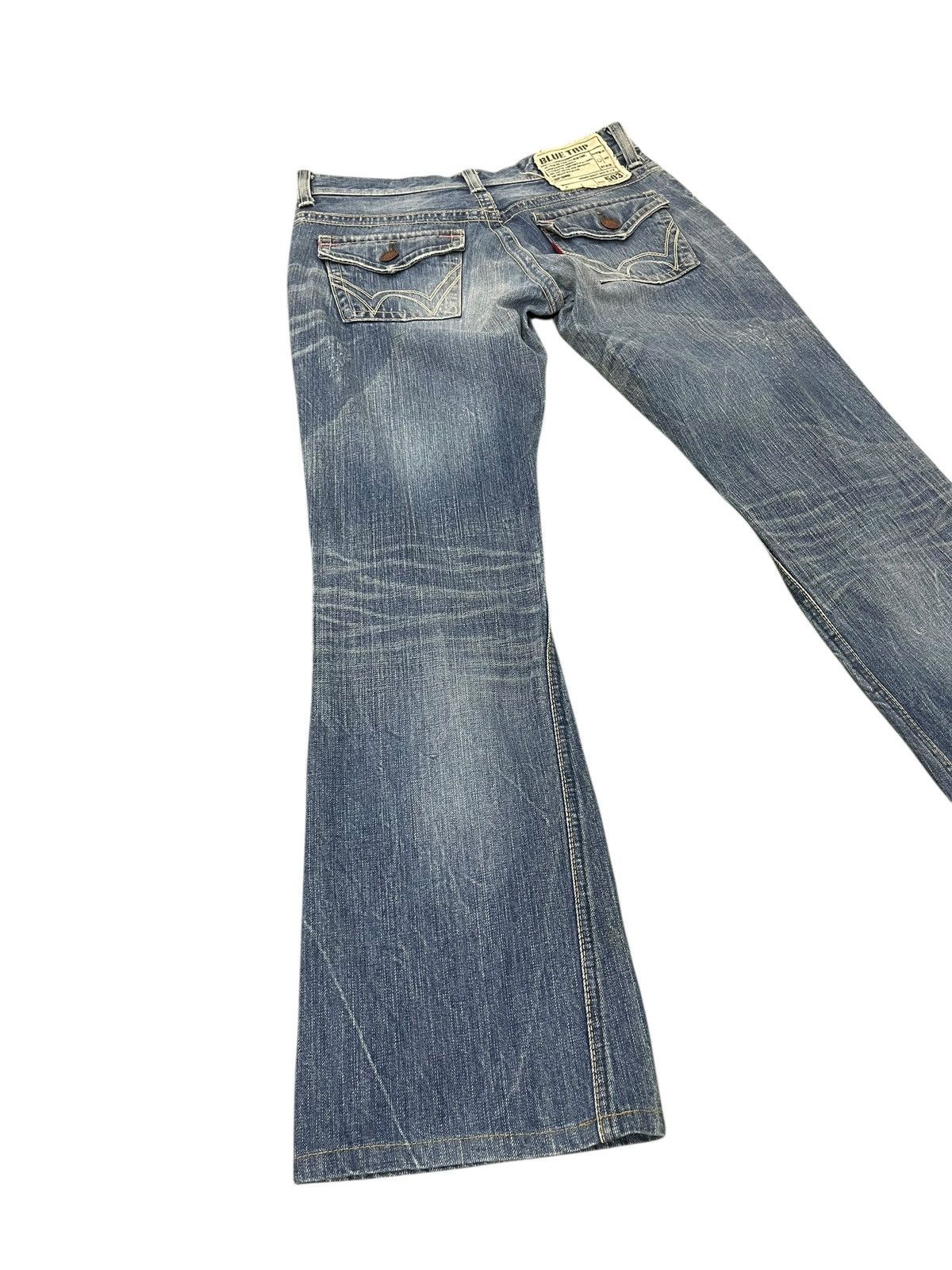 If Six Was Nine Flare Jeans Edwin Japan Distress Low Rise Boot Cut 2🟦0 Size US 30 / EU 46 - 11 Thumbnail