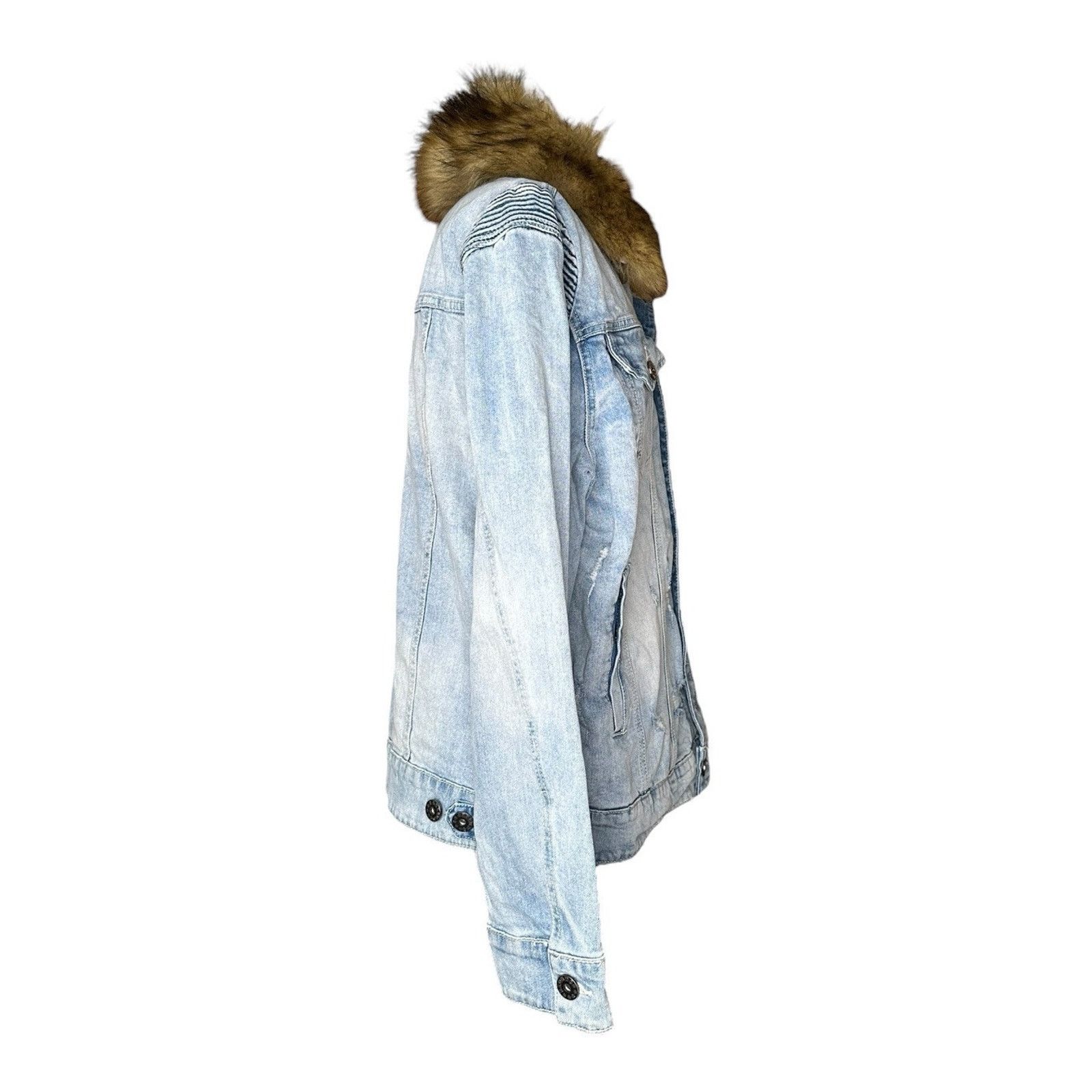 Other Kloud9 Jean Jacket Detachable Fur Collar Distressed 2XL Size US XXL / EU 58 / 5 - 8 Thumbnail