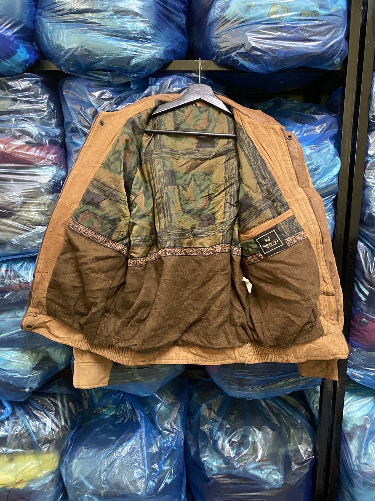 Other Vintage MIRALGO Leather Bomber Jacket - Brown - Men’s Size US M / EU 48-50 / 2 - 7 Thumbnail