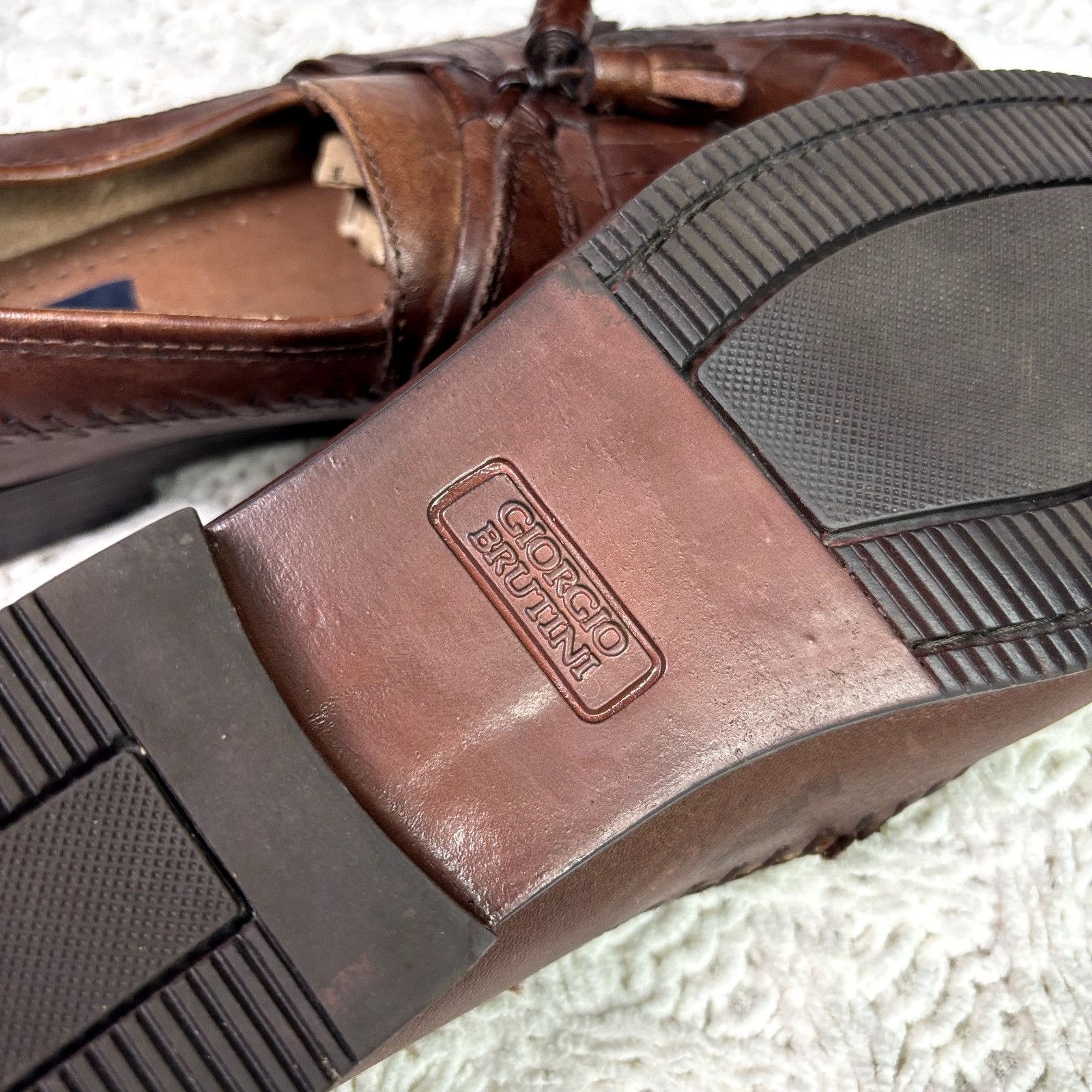 Giorgio Brutini Giorgio Brutini Leather Kiltie Tassel Loafers Shoes Men’s Si Size US 8 / EU 41 - 10 Thumbnail