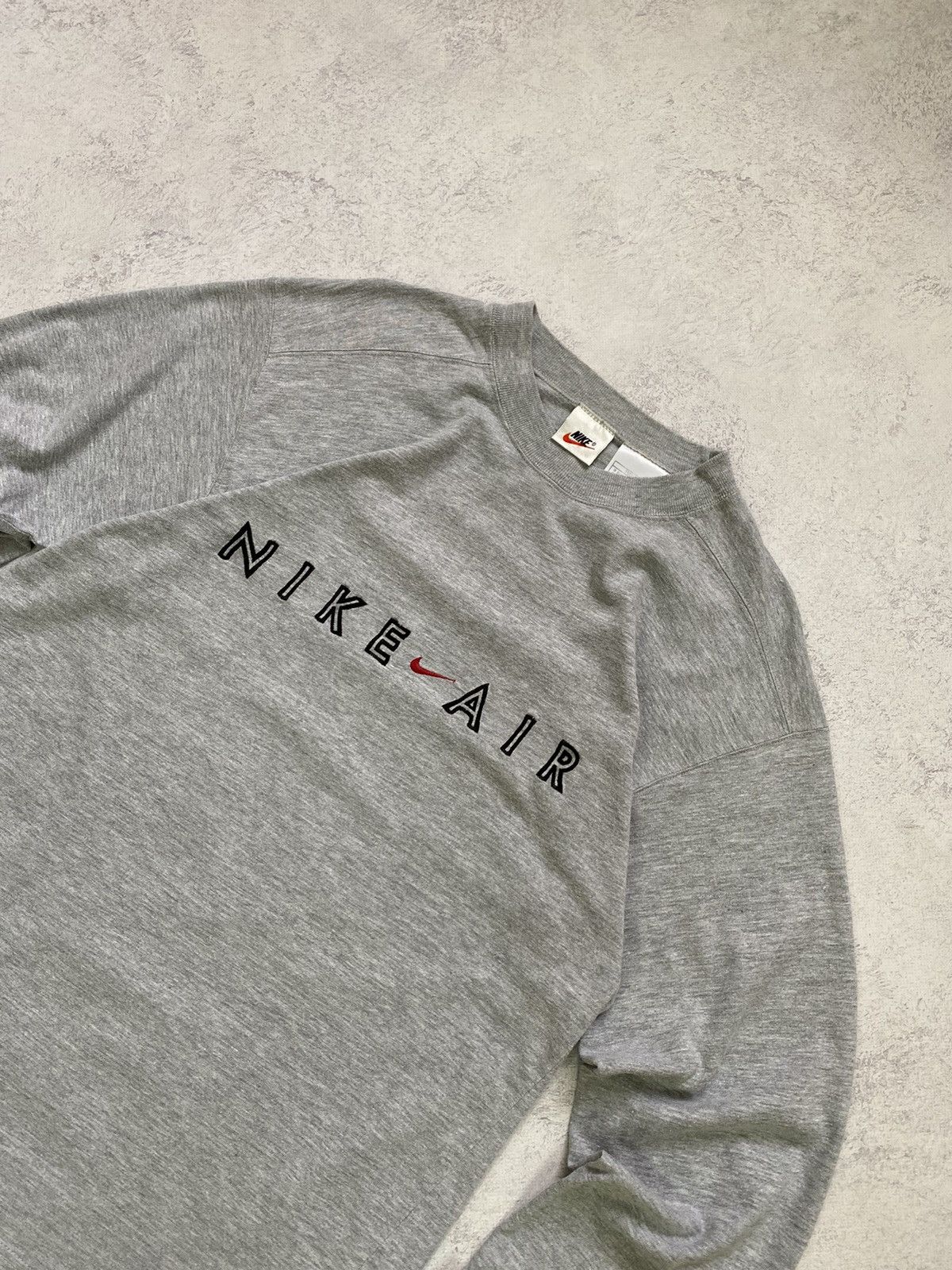 Nike Vintage 90s Nike Center Swoosh Big Logo Long Sleeve Shirt Size US S / EU 44-46 / 1 - 4 Thumbnail