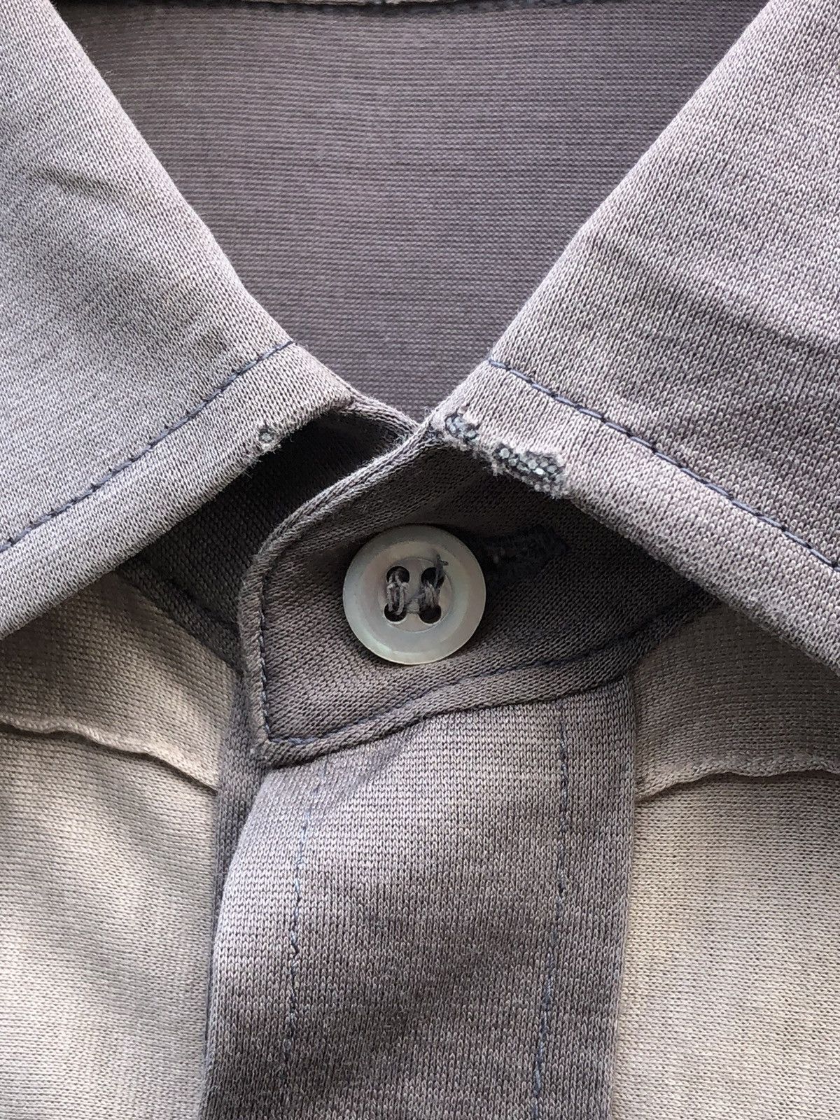 Vintage Yves Saint Laurent Half Button Up Long Sleeve Tee Size US M / EU 48-50 / 2 - 14 Thumbnail