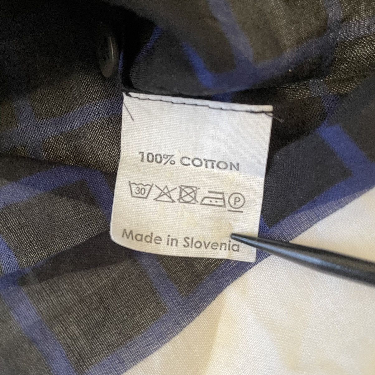 Dries Van Noten Dries Van Noten Womens Transparent Checkered Shirt Size 44 Size M / US 6-8 / IT 42-44 - 5 Thumbnail