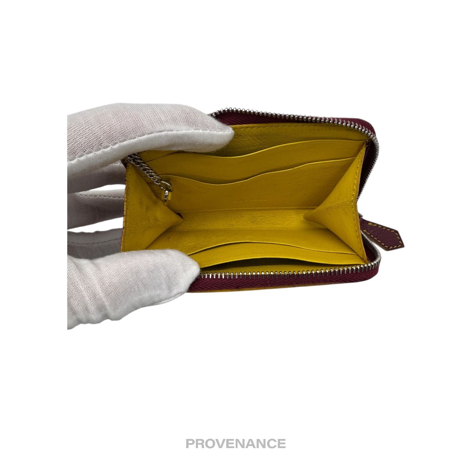 Givenchy 🔴 Givenchy Cles Zip Pouch Wallet - Red/Yellow Leather Size ONE SIZE - 7 Thumbnail