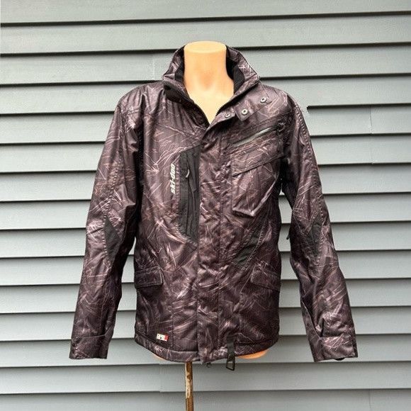 Ski-Doo Ski Doo Mens Black Brown Insulated Recco Snowmobile Jacket Size US M / EU 48-50 / 2 - 1 Thumbnail