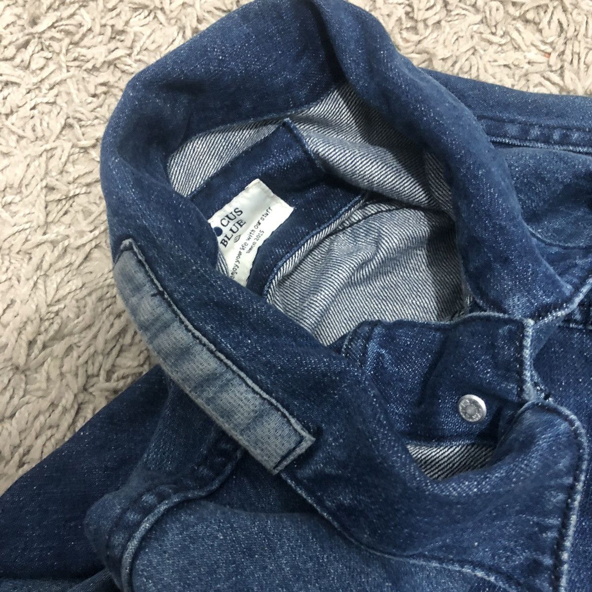 Japanese Brand Focus blue denim jacket military pocket Size US XS / EU 42 / 0 - 9 Thumbnail