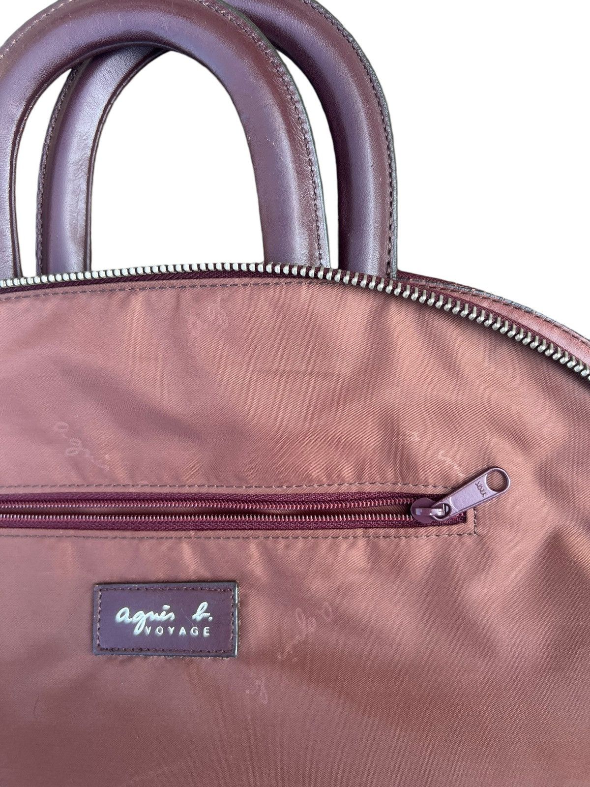 agnes b. Vintage Agnes B. Voyage Distress Fade Patina Leather Bag Size ONE SIZE - 22 Thumbnail
