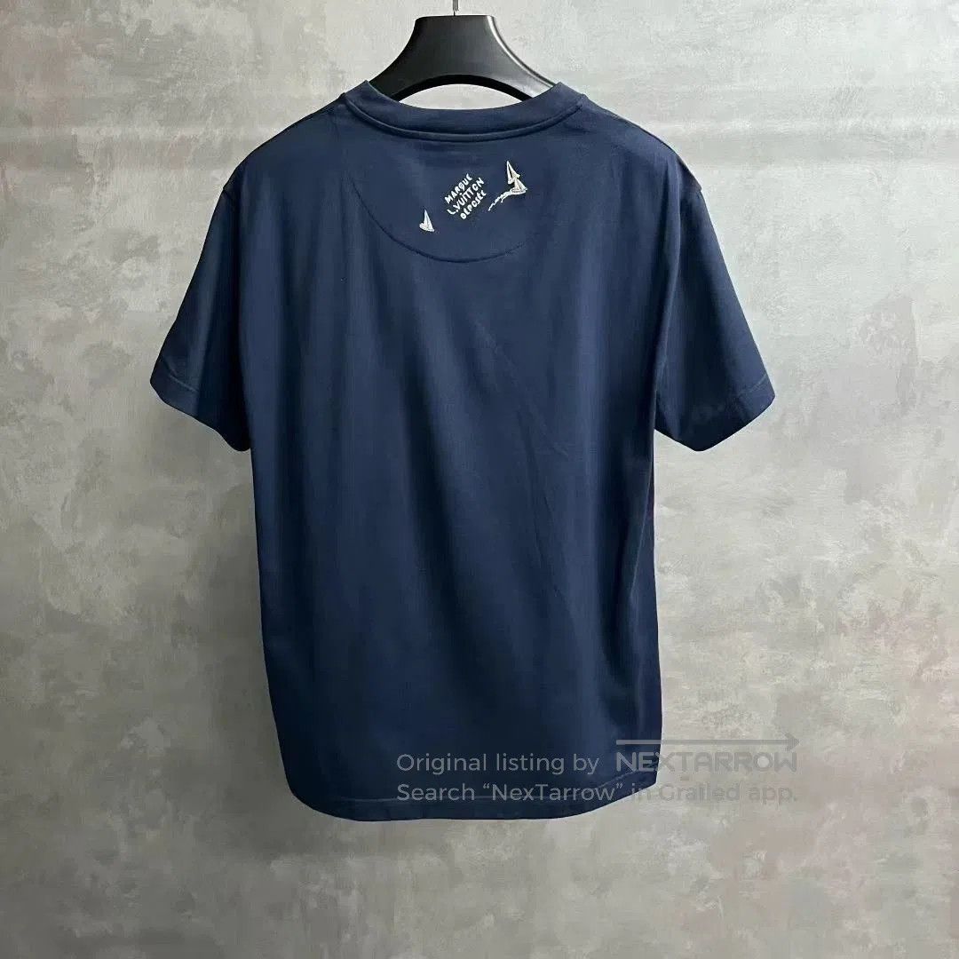 Louis Vuitton louis vuitton blue logo short sleeve t-shirt. Size US M / EU 48-50 / 2 - 2 Thumbnail