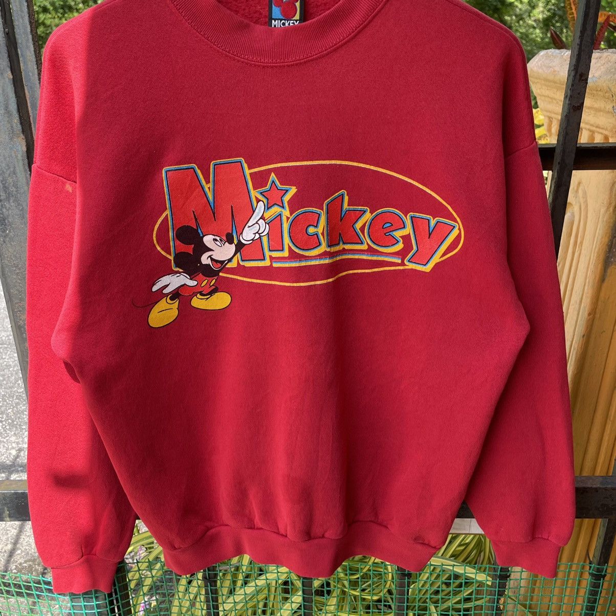 Disney × Mickey Mouse × Vintage 🔥Vintage 90s Mickey Mouse Disney Big Image Sweatshirts Size US M / EU 48-50 / 2 - 5 Thumbnail