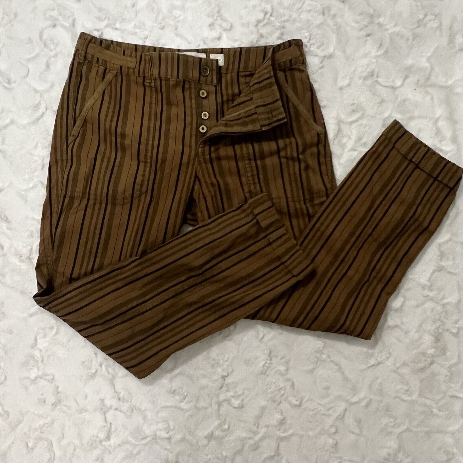 Anthropologie Hei Hei Anthropologie The Wanderer Size 28 Striped Pants Size 28" / US 6 / IT 42 - 1 Thumbnail