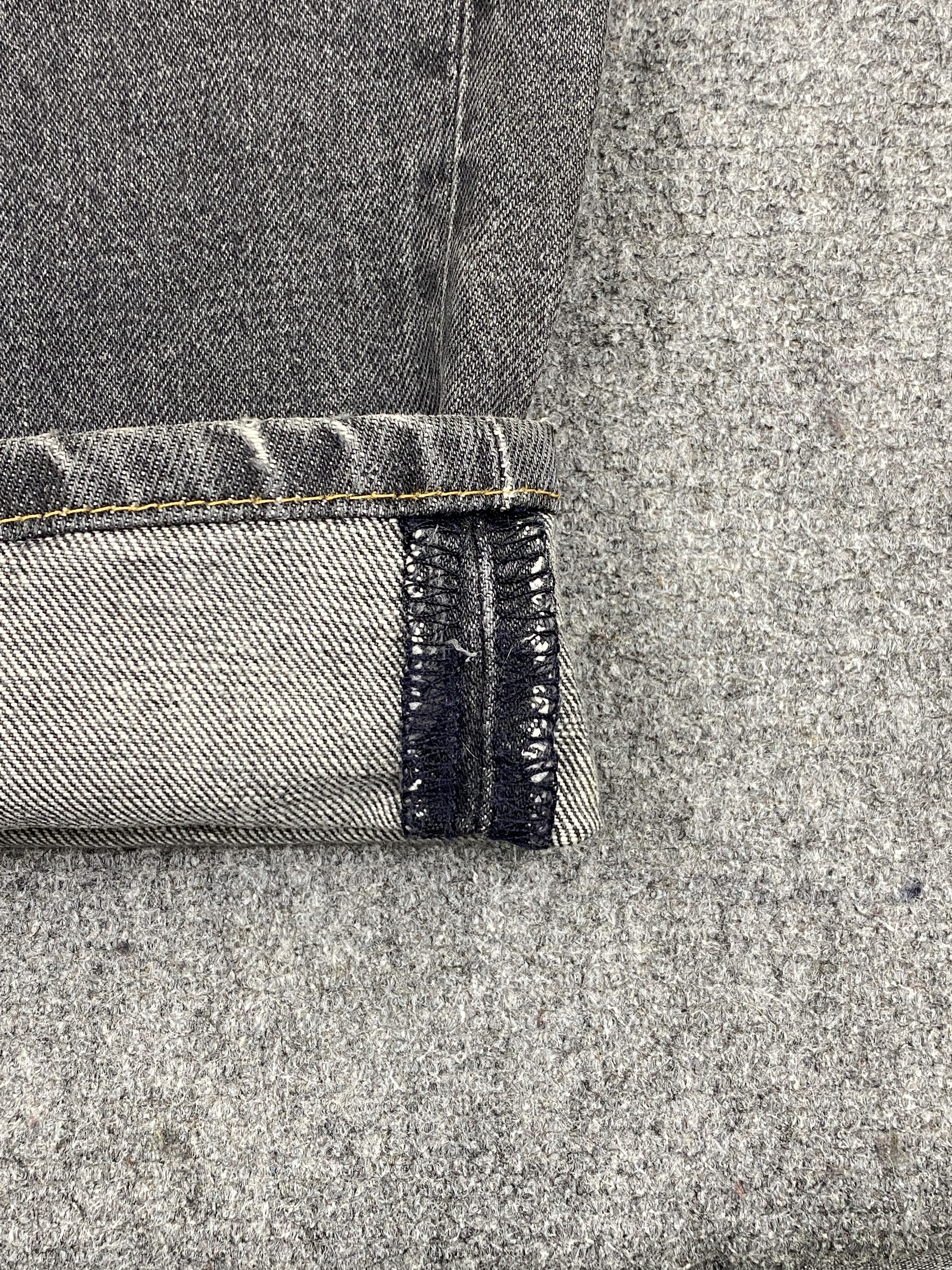 Levi's Vintage 90s Levis 501 Distressed Faded Black Jeans Size US 33 - 13 Thumbnail