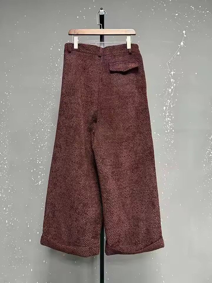 Japanese Brand Premium Pleated Trousers | Wide Leg | Vintage Inspired Size US 29 - 10 Thumbnail