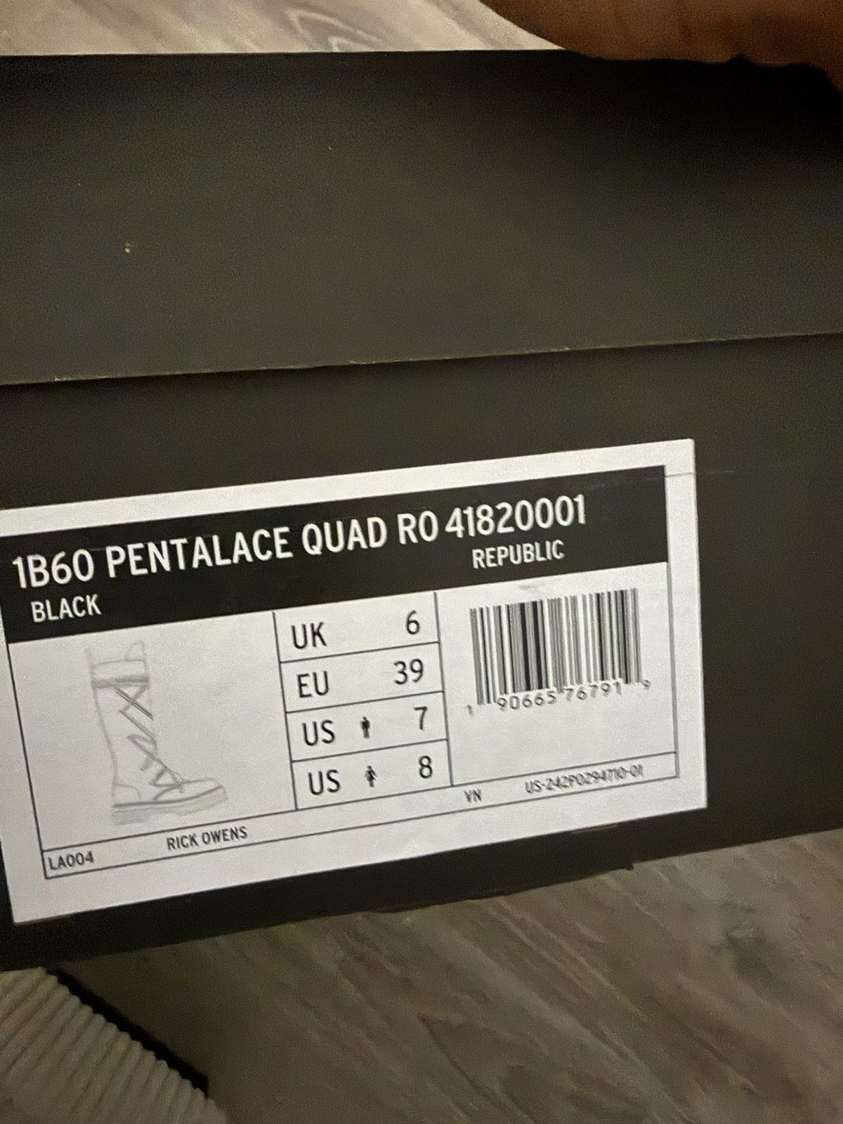 Dr. Martens × Rick Owens Rick Owen Pentalace Boot Size US 7 / IT 37 - 7 Thumbnail