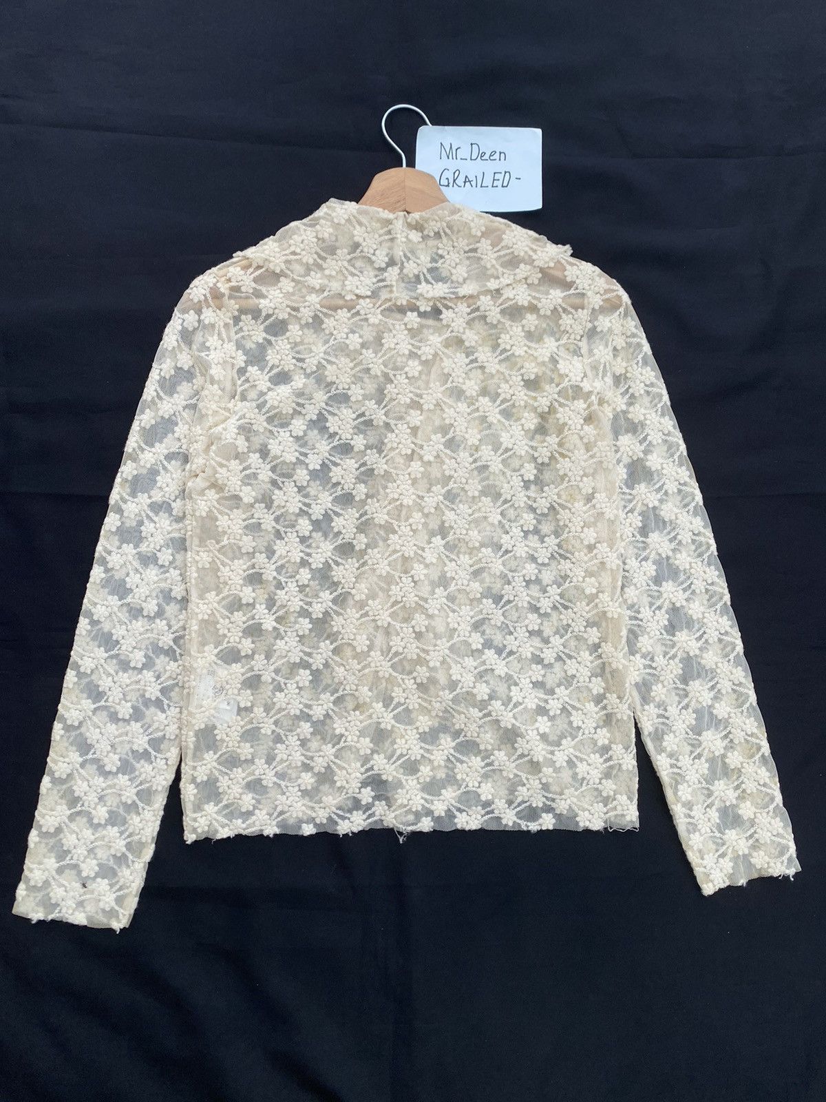 Comme des Garcons Rare Vintage AD1997 Comme Des Garcons CDG tricot Lace Tops Size XS / US 0-2 / IT 36-38 - 20 Thumbnail