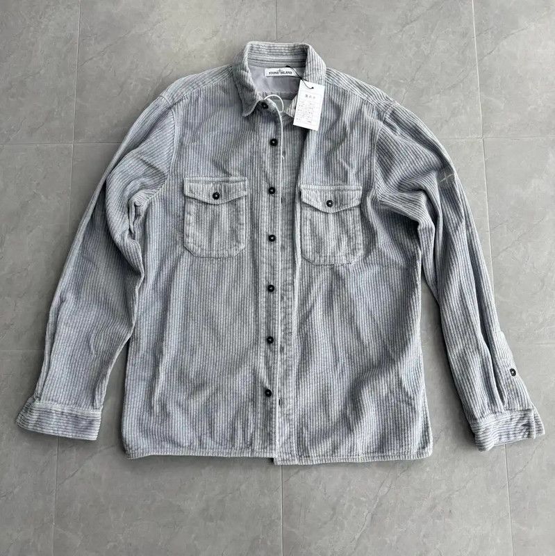 Stone Island Stone Island Light Blue Long Sleeve Shirt 0089 Size US XL / EU 56 / 4 - 1 Thumbnail