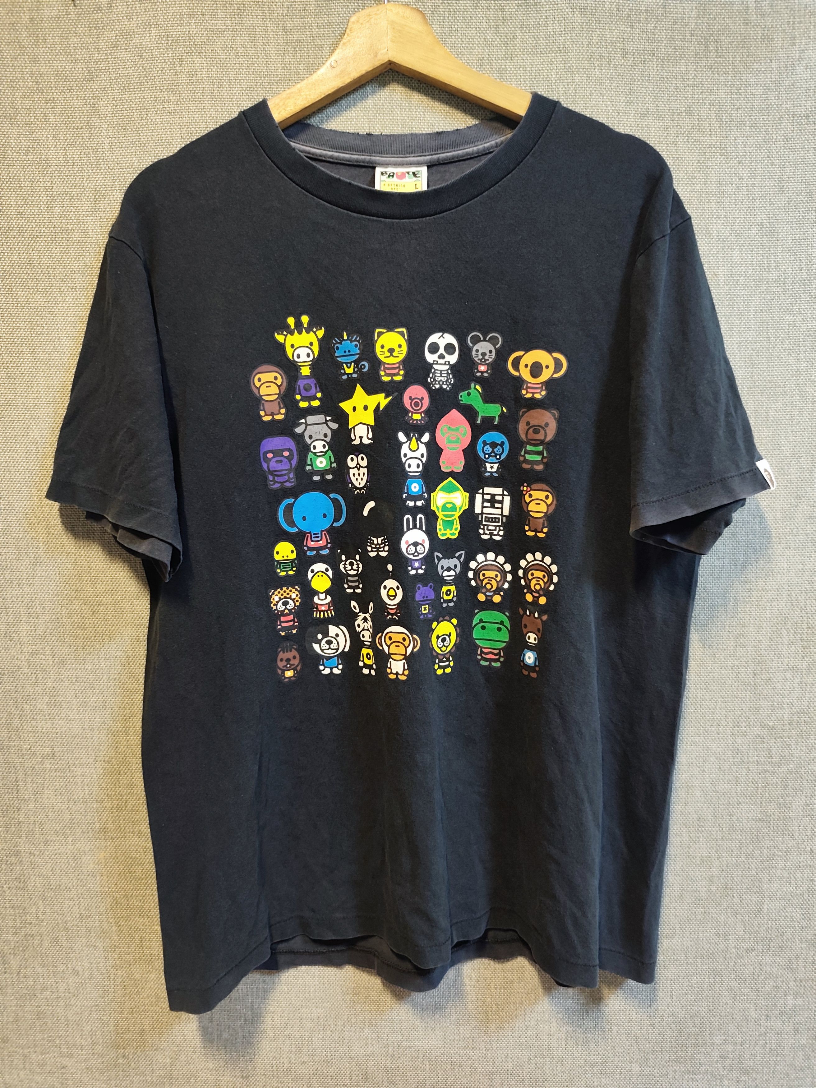 Bape Baby Milo A to Z Tee Size US L / EU 52-54 / 3 - 1 Thumbnail