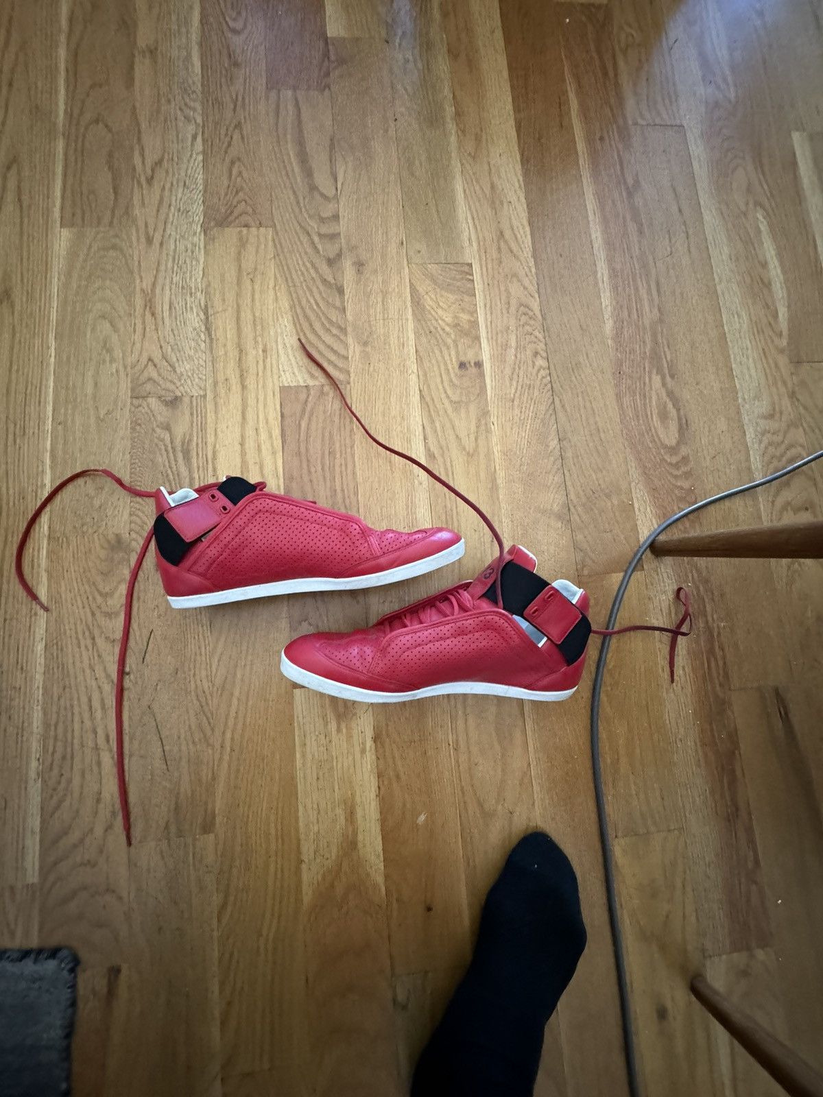 Y-3 Y-3 Red Mid Top Sneaker Size US 10 / EU 43 - 3 Thumbnail