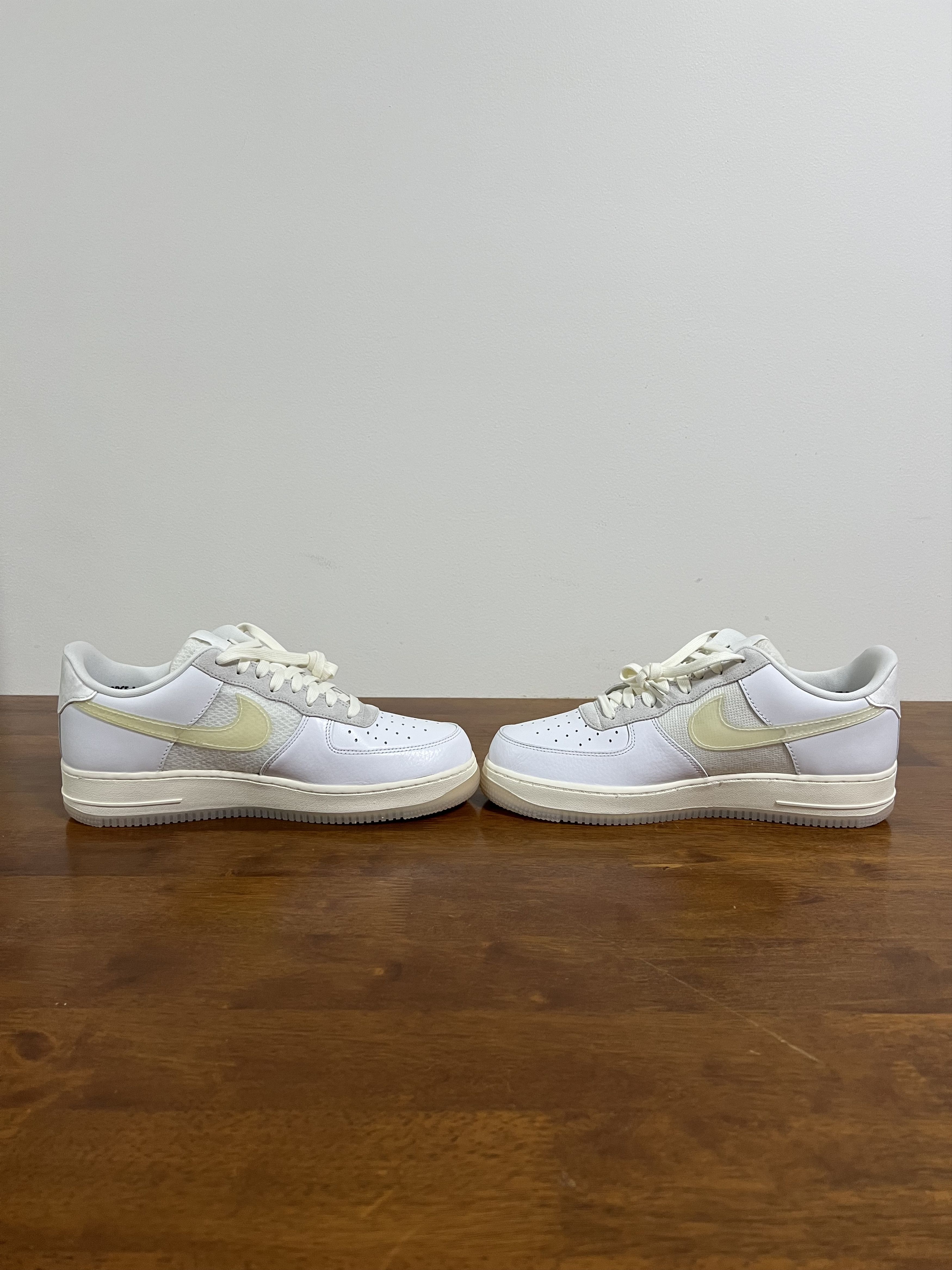 Nike 💚 2020 Nike Air Force 1 LV8 "DNA" White/White-Sail-Black Size US 11 / EU 44 - 3 Thumbnail