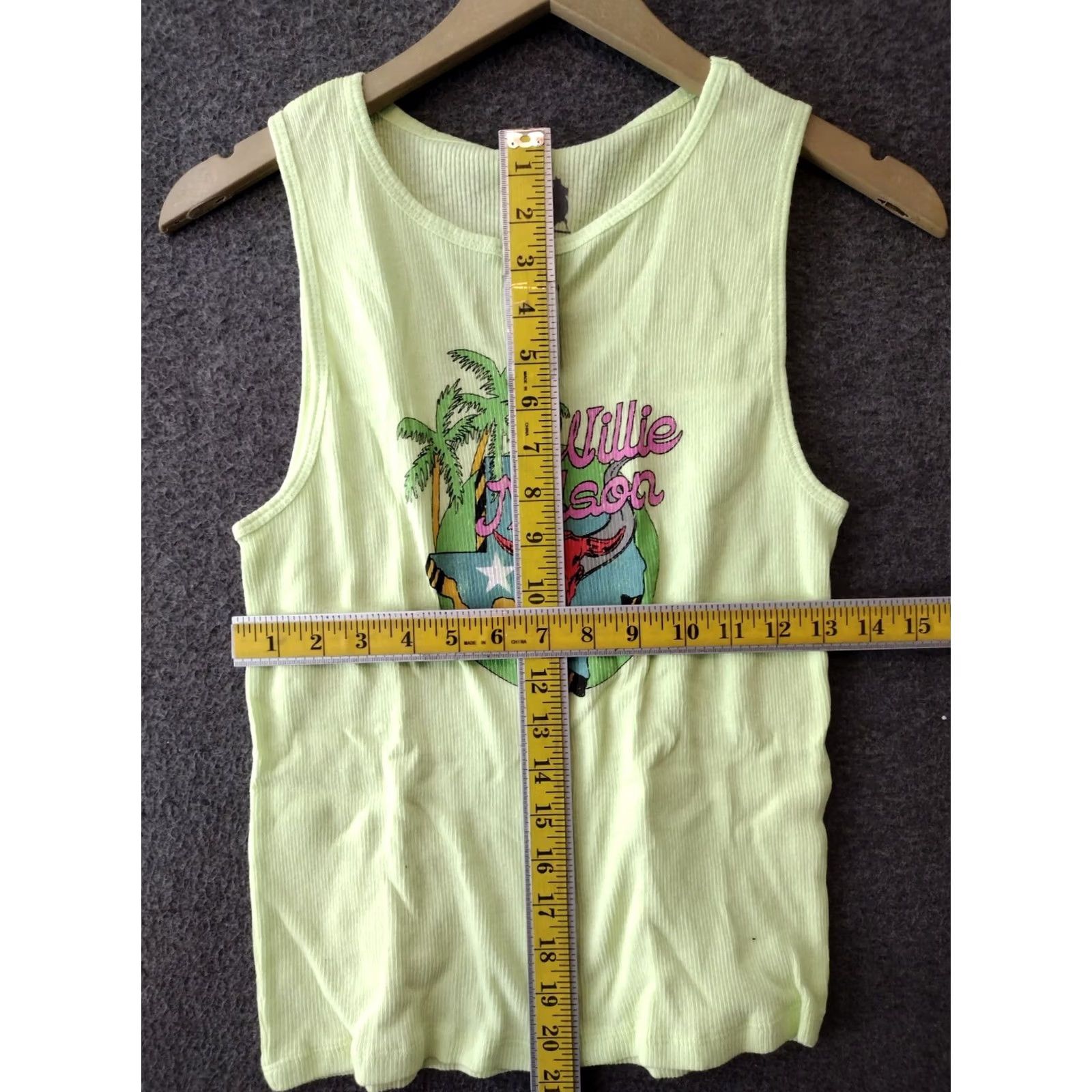 Vintage Zion Rootswear Tank Ladies Sleeveless Texas Willie Nelson Lime Green M Size M / US 6-8 / IT 42-44 - 4 Thumbnail