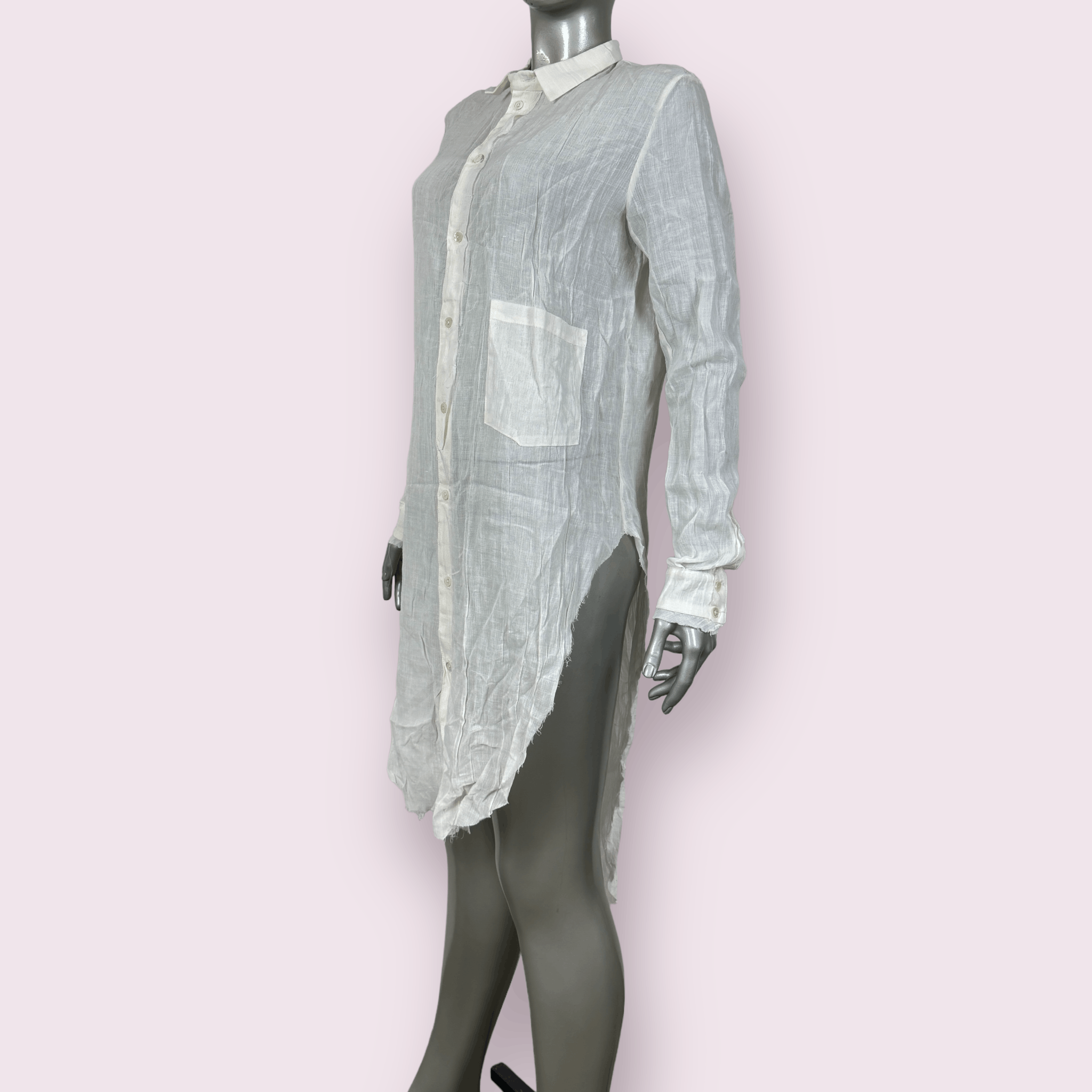 Aleksandr Manamis Asymmetric Cotton Shirt Size M / US 6-8 / IT 42-44 - 4 Thumbnail