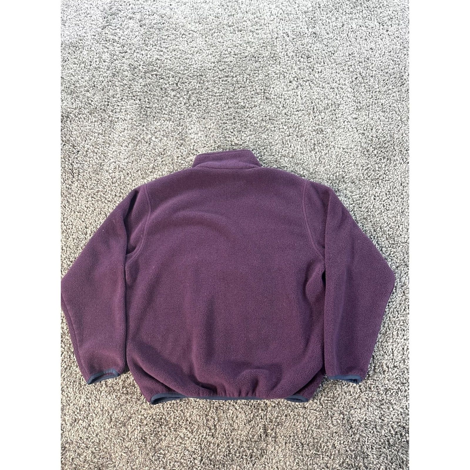 Vintage VINTAGE L.L.Bean Fleece Jacket Womens Large Purple 1/4 Zip EUC Size L / US 10 / IT 46 - 5 Thumbnail