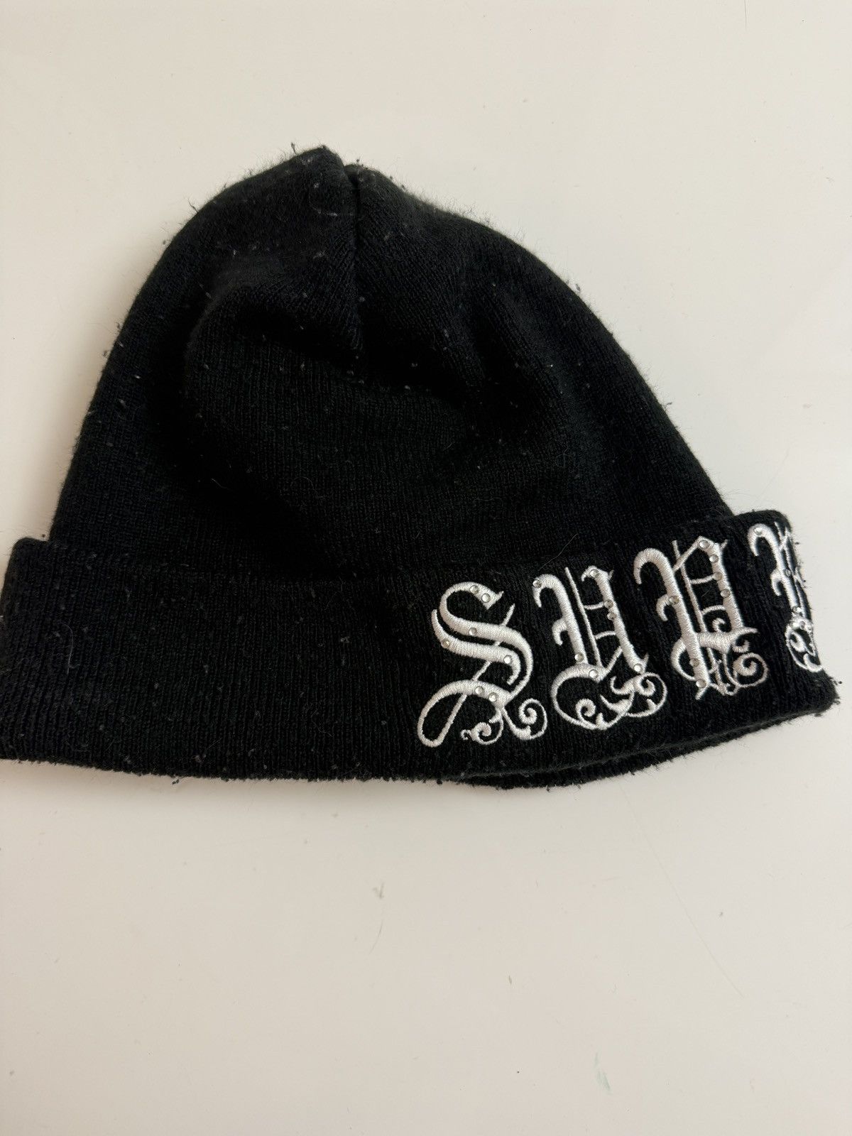 Supreme Supreme Gothic Letter Rhinestone Beanie Size ONE SIZE - 4 Thumbnail