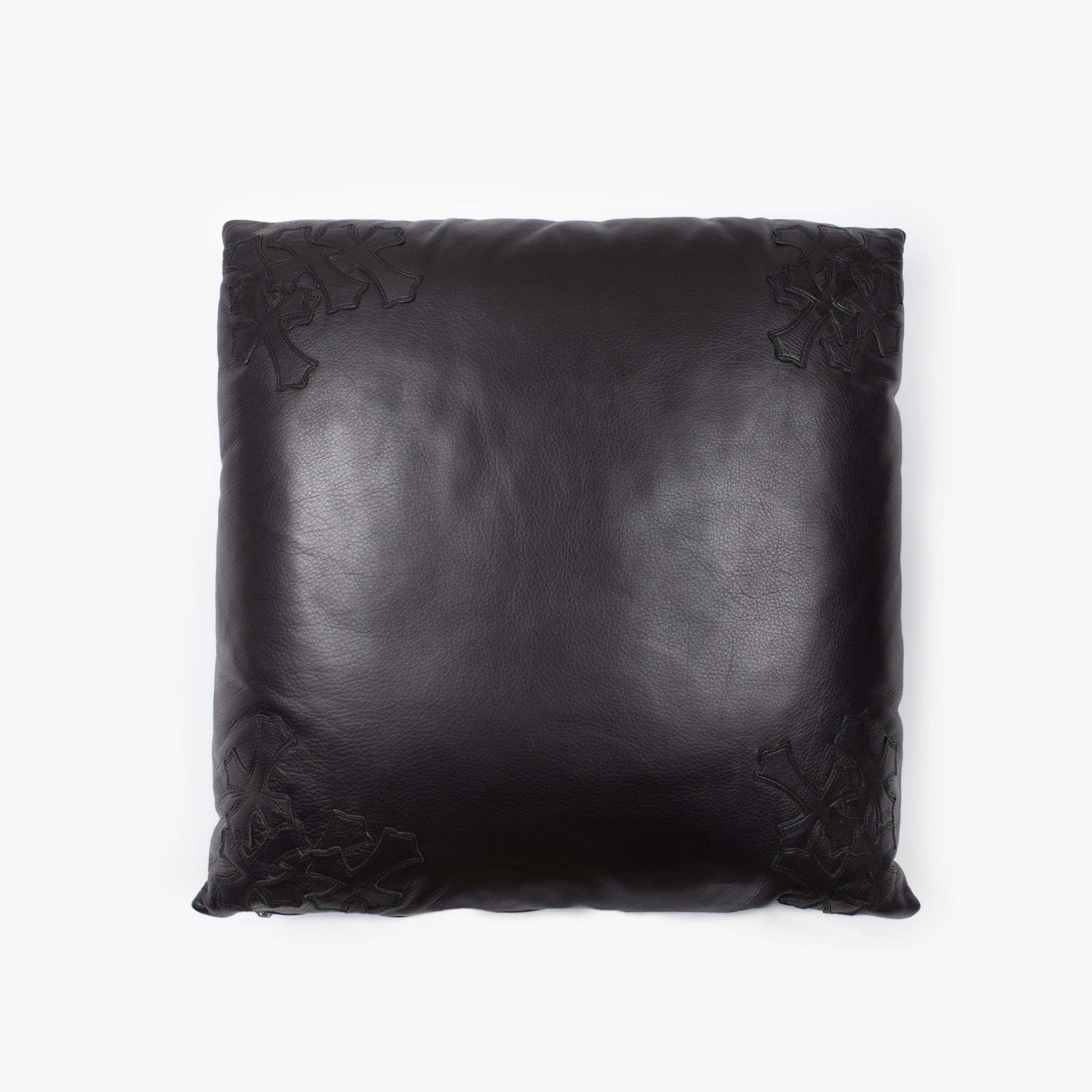 Chrome Hearts CHROME HEARTS BLACK CROSS PATCH LEATHER PILLOW XL Size ONE SIZE - 6 Thumbnail