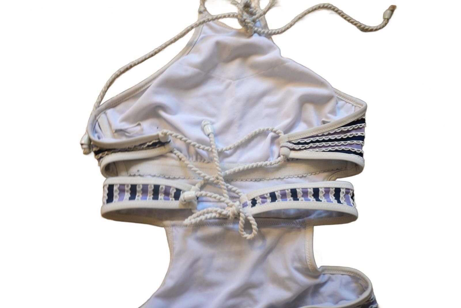 Genetic Manipulation Shinichiro Kuriya Jessica Simpson Women's One-Piece Cutout Swimsuit Striped S Size ONE SIZE - 7 Thumbnail