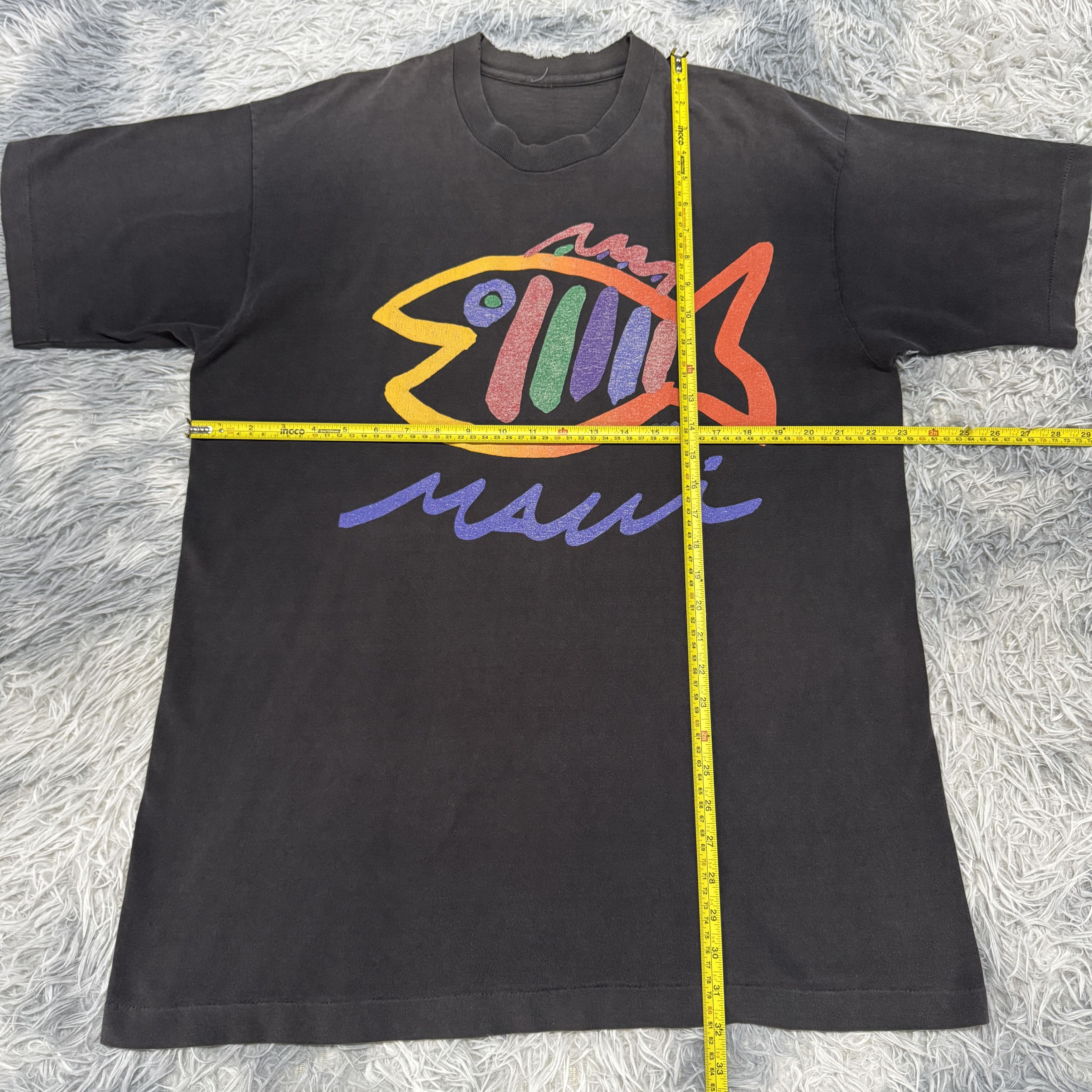 Vintage Rare Vintage 80s Sgt.Leisure Maui Hawaii Sunfaded Tshirt Size US XL / EU 56 / 4 - 4 Thumbnail