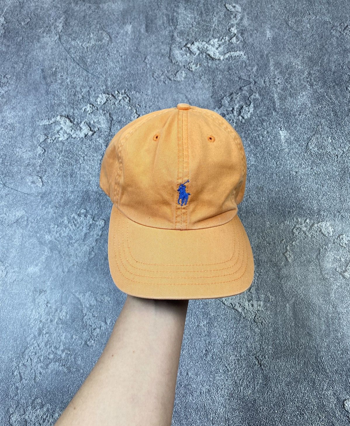 Polo Ralph Lauren Vintage 00s Polo Ralph Lauren Orange Sunfaded Cap Casual Size ONE SIZE - 1 Thumbnail