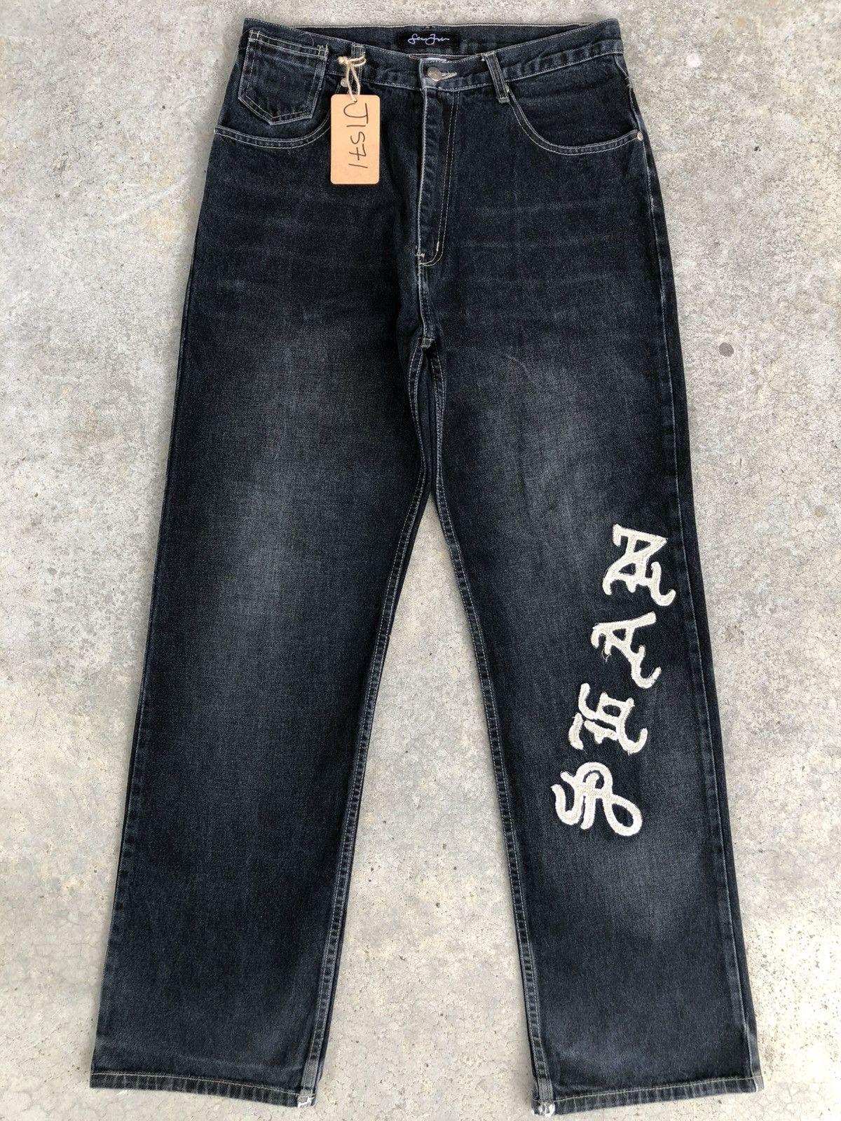 Sean John Sean John Embroidered Jeans Baggy Jeans Distressed Size US 31 - 2 Thumbnail