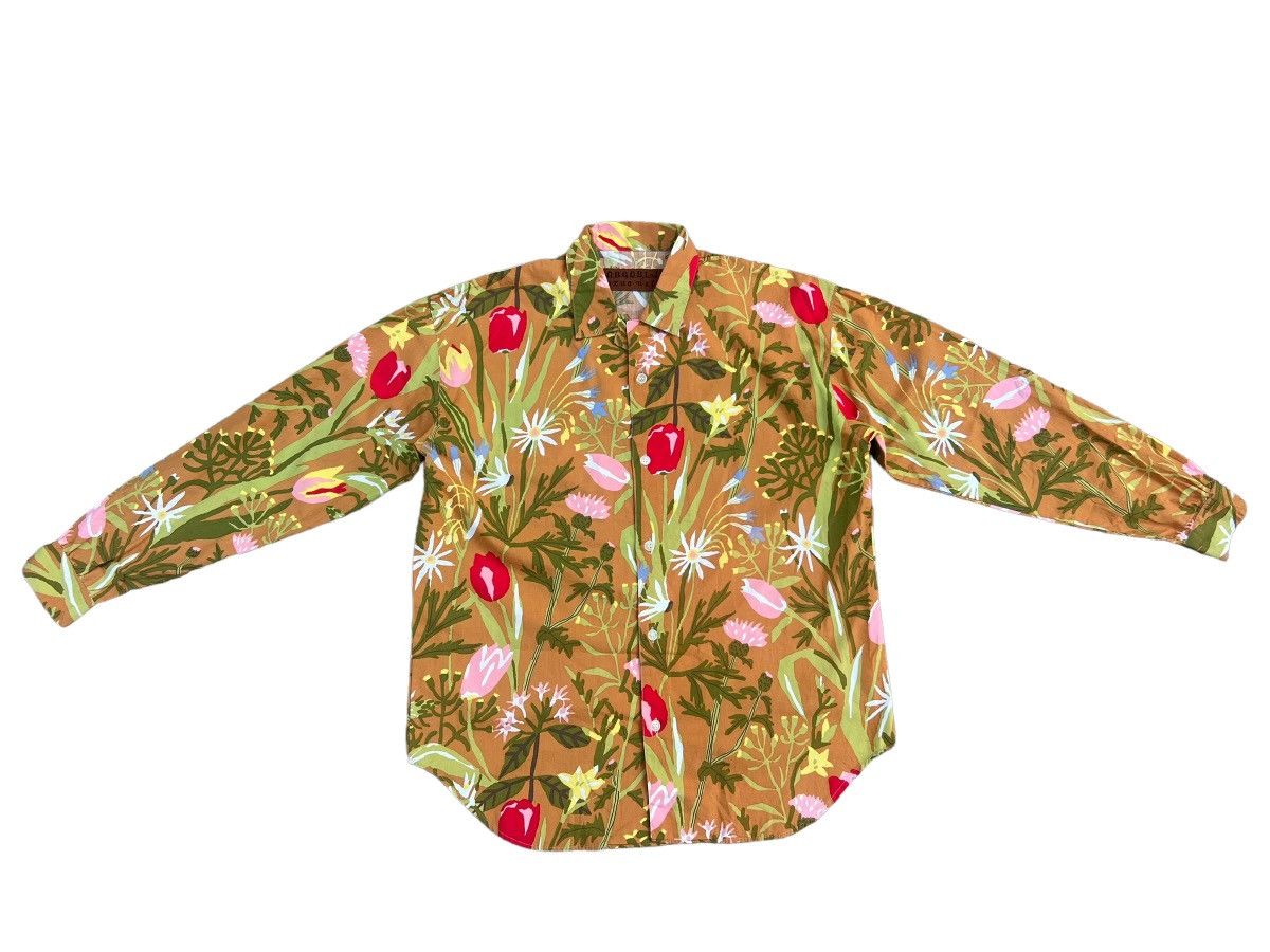 Vintage Vintage Kozue Naito HobGoblin Japan Flower LS Hawaiian Shirt Size US M / EU 48-50 / 2 - 1 Thumbnail