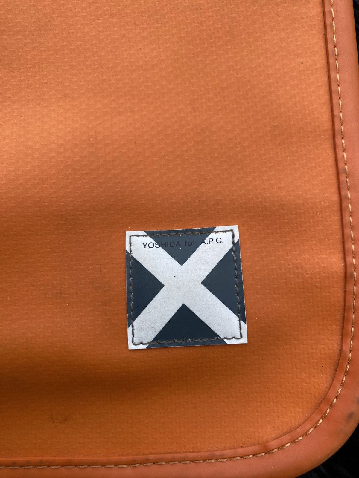 Porter A.P.C Yoshida Luggage Label Shoulder Bag Orange Color Size ONE SIZE - 8 Thumbnail