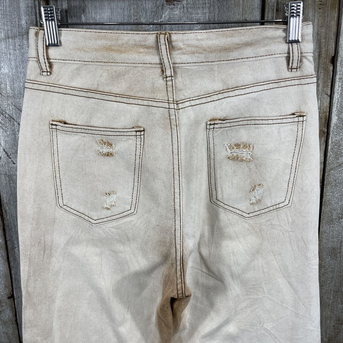 Designer × Japanese Brand × Vintage Vintage japanese Brand Distressed Jeans Nice Design Size 28" / US 6 / IT 42 - 4 Thumbnail