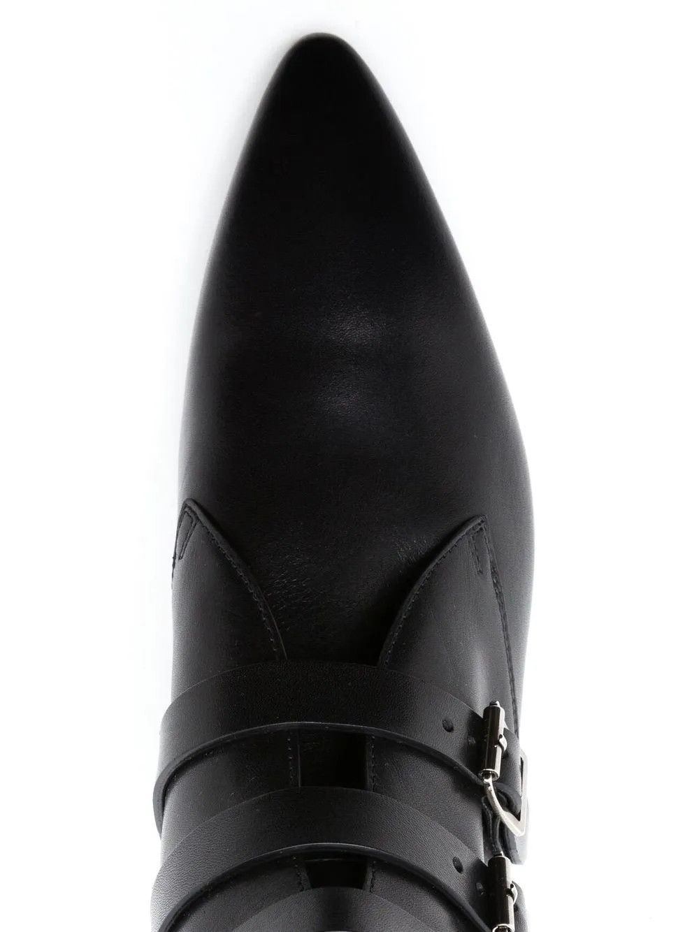 Saint Laurent Paris o1bcso1str1225 Smith Sneakers In Grained Leather in Black Size US 9 / IT 39 - 4 Thumbnail