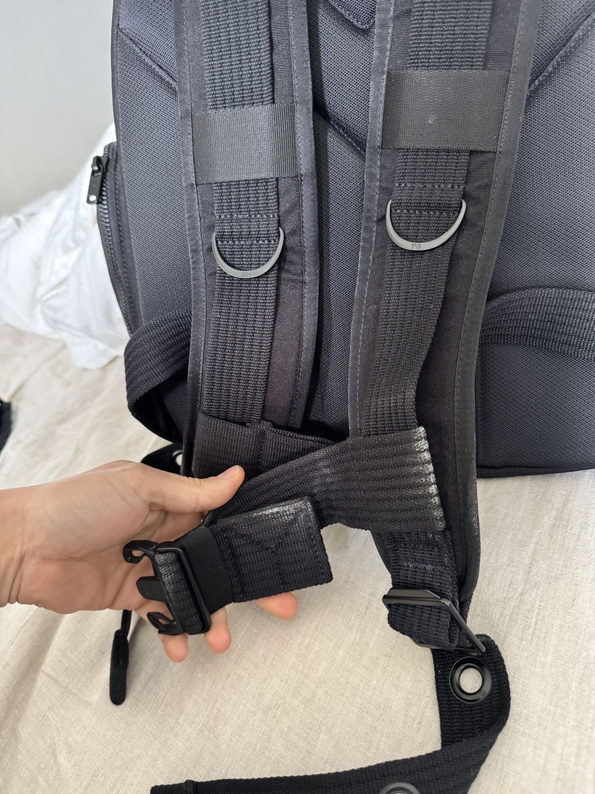 Adidas × Y-3 Adidas Y-3 Utility Heavy Duty Embroidered Backpack Y3 IR5788 Size ONE SIZE - 10 Thumbnail