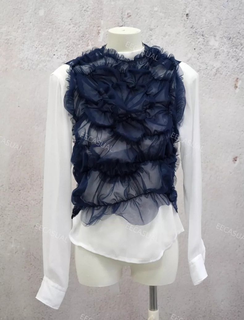 Comme des Garcons Comme Des Garcons Three-dimensional lace tulle flower blou Size M / US 6-8 / IT 42-44 - 1 Thumbnail